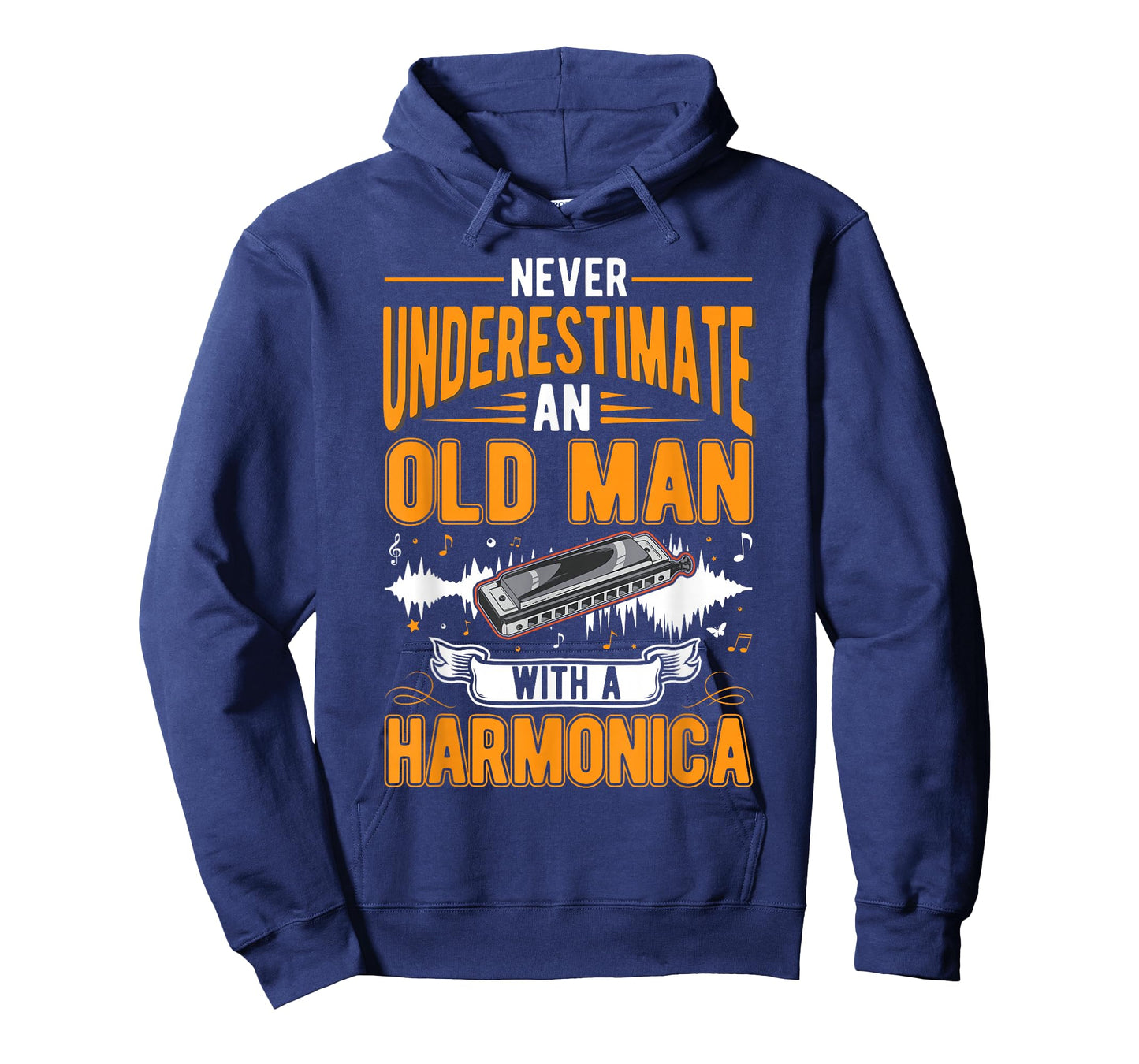 Harmonica Old Man T-Shirt