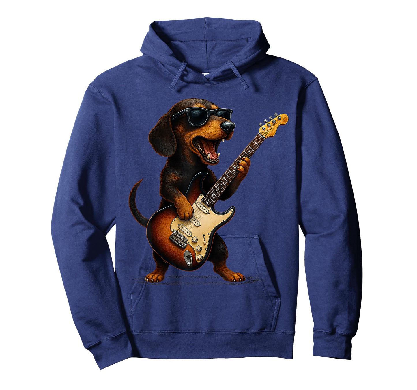 Dachshund Playing Guitar Rock Music Dog Lover Pet Mom Animal T-Shirt