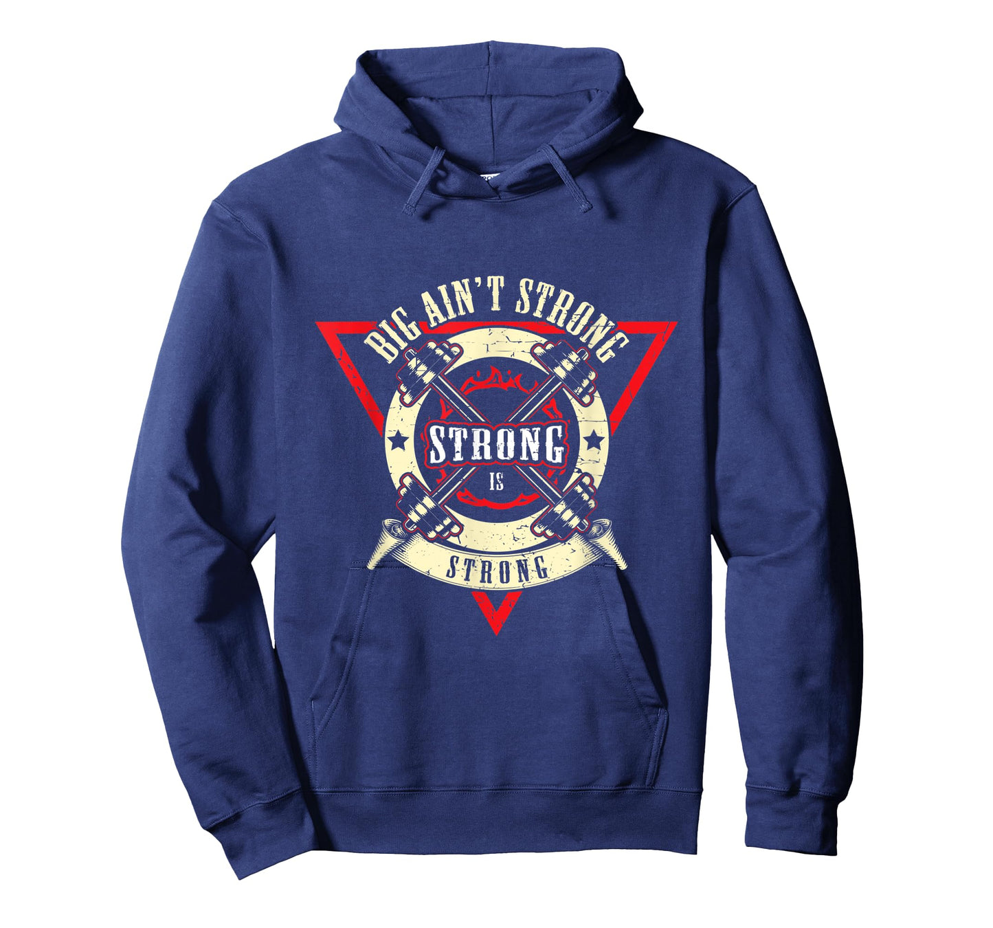 Big Ain't Strong Strong Is Strong - Weightlift Bodybuilding T-Shirt