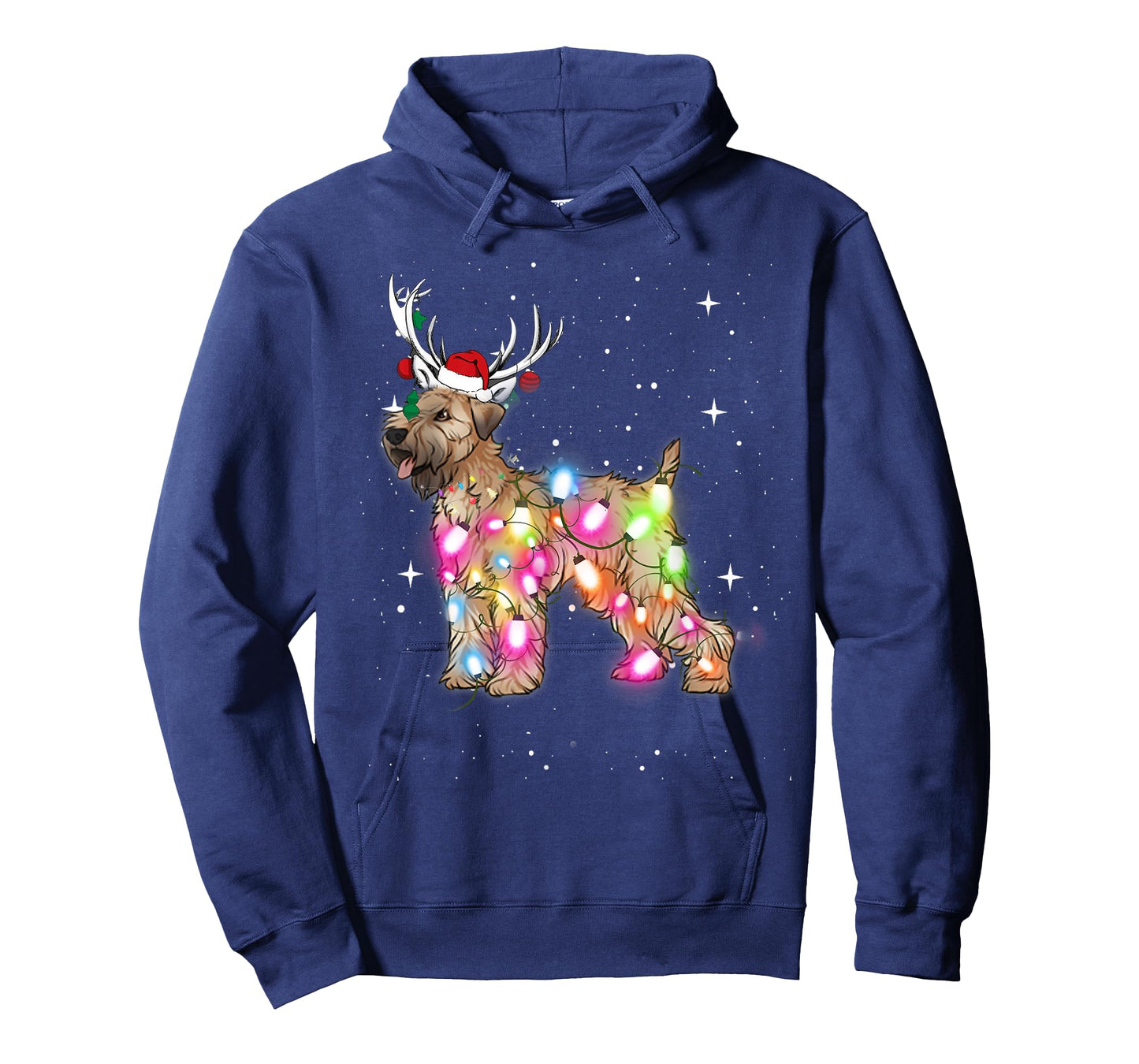 Christmas Lights Soft Coated Wheaten Terrier Dog T-Shirt for Men Women Kids