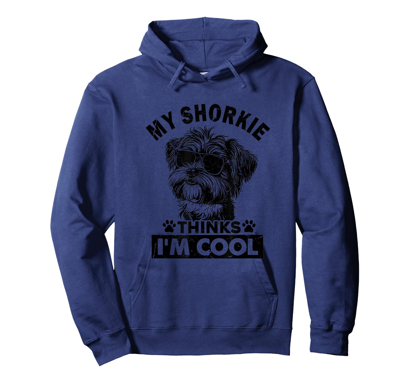 My Shorkie Dog Thinks I'm Cool Vintage Retro Funny Dog Lover T-Shirt