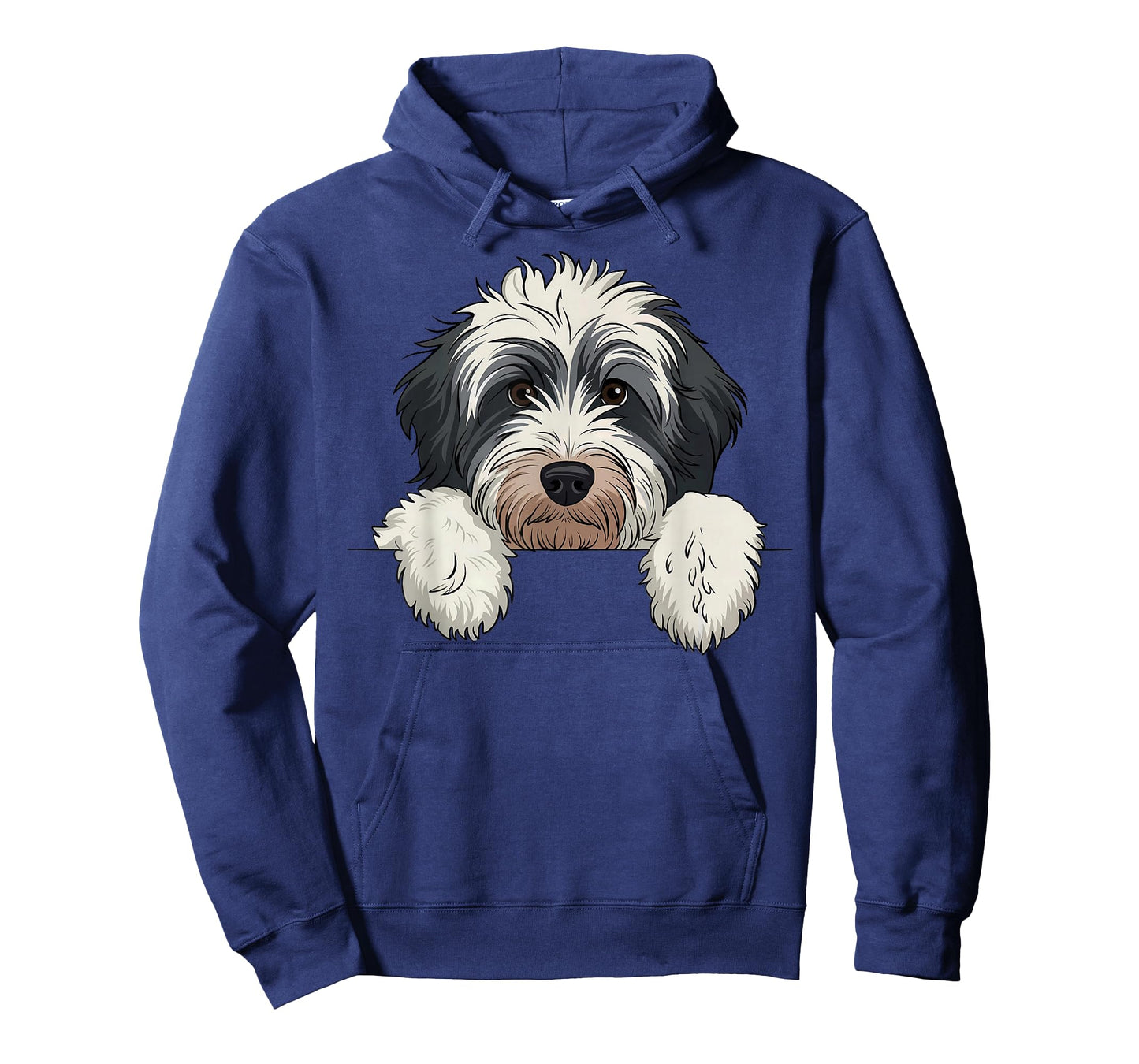 Cute Bernedoodle Peeking Doodle Puppy Dog Lover Men Women T-Shirt