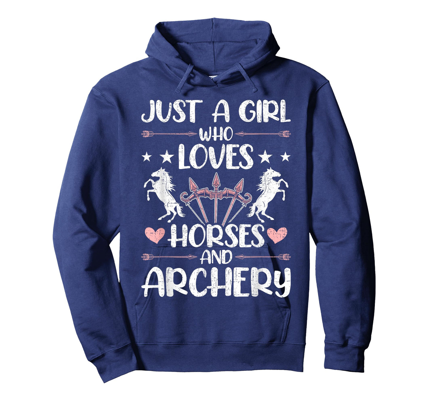 Girl Who Loves Horses And Archery Archers Bowhunter T-Shirt