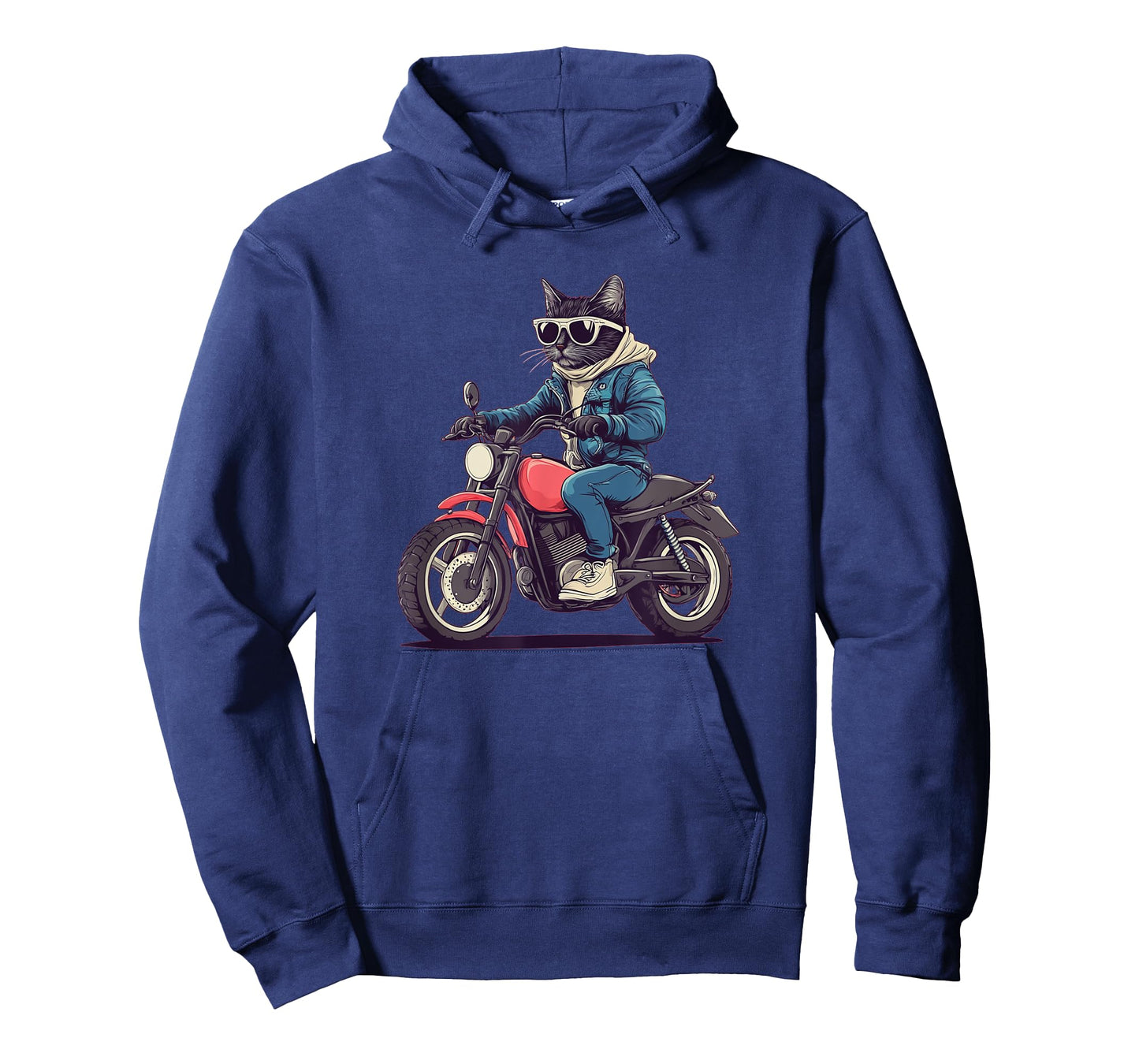 Cool Cat with Motorbike for Motorcycle Season and Biker Men Women Kids T-Shirt