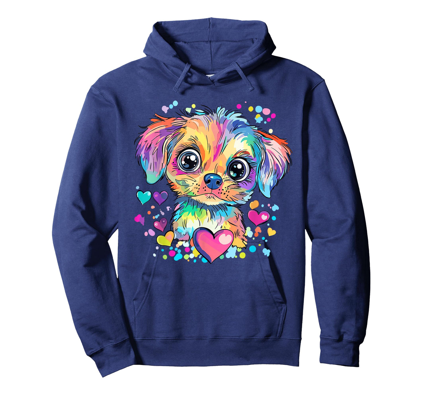 Rainbow Puppy with Hearts T-Shirt