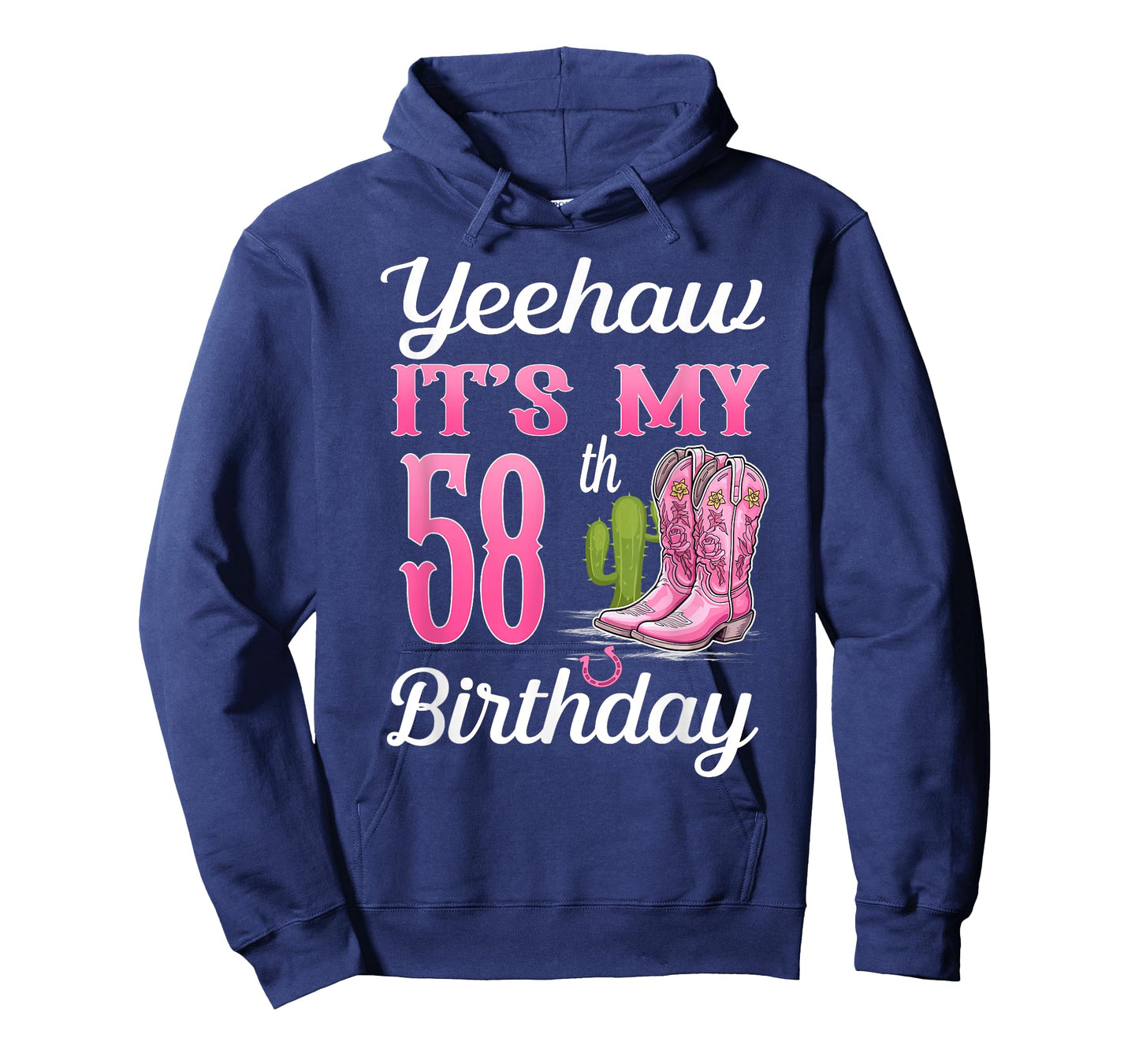 Yeehaw It's My 58th Birthday Cowgirl Western Girl 58 Years T-Shirt