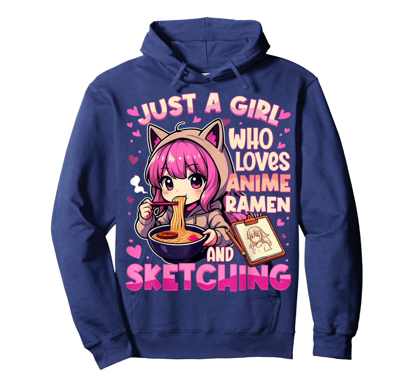 Just A Girl Who Loves Anime Ramen and Sketching Japan Anime T-Shirt