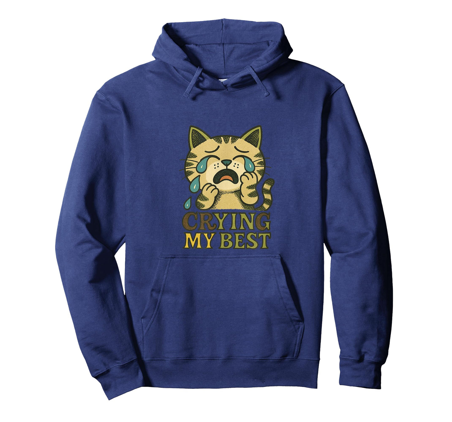 Im Crying My Best Kitty Cat Cute Sad Cat Lover Humor T-Shirt