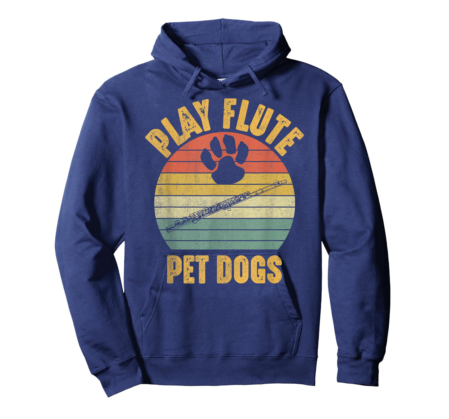 Pet Dogs Play Flute Funny Dog Lover and Flute Player Flutist T-Shirt