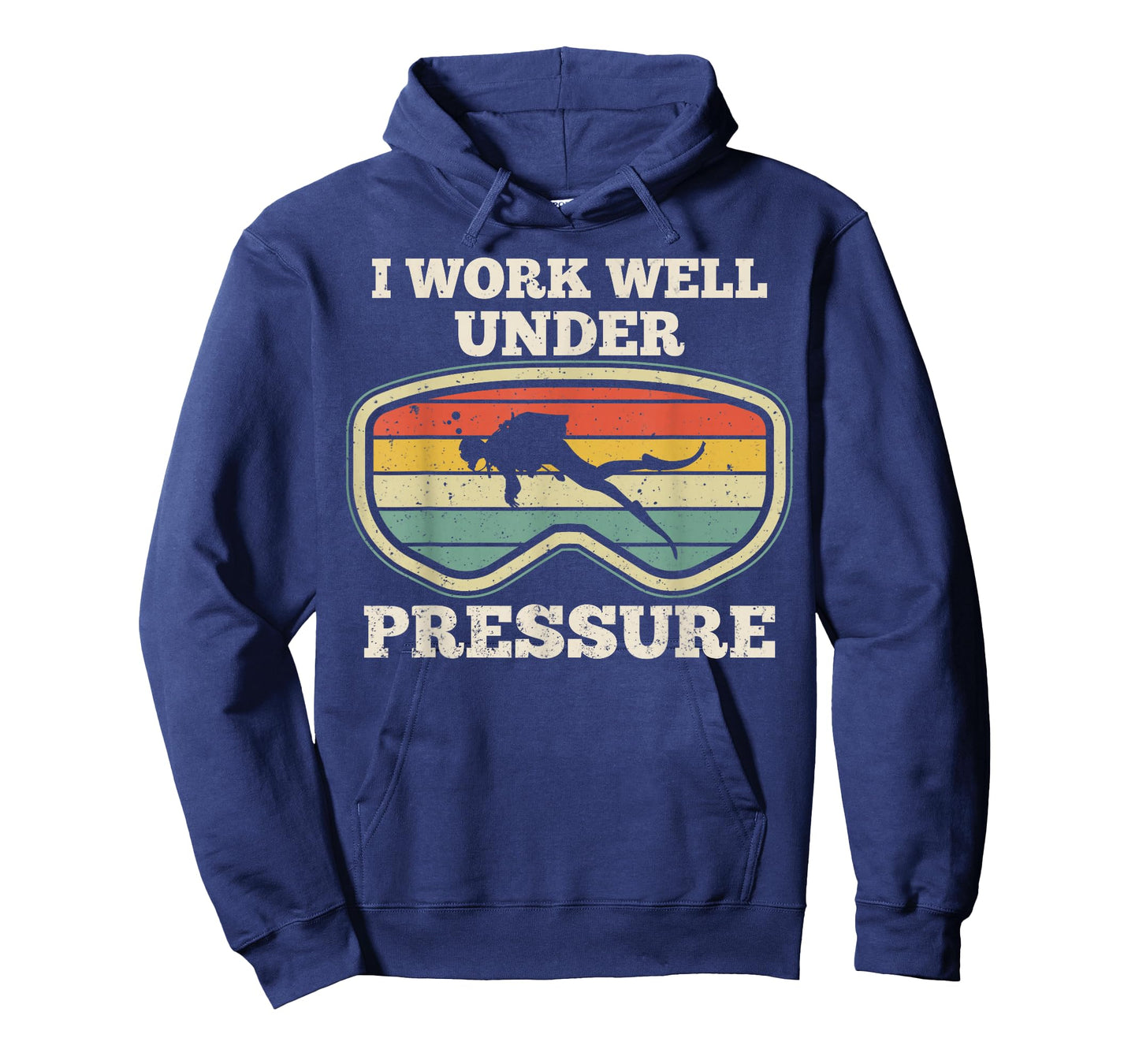I Work Well Pressure Distressed Scuba Diving Diver T-Shirt