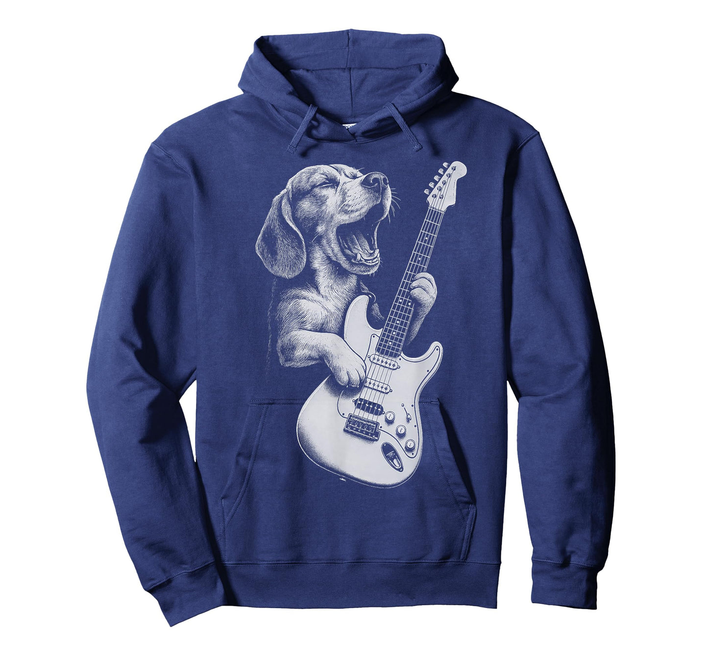 Beagle Playing Guitar Rock Music Dog Lover T-Shirt