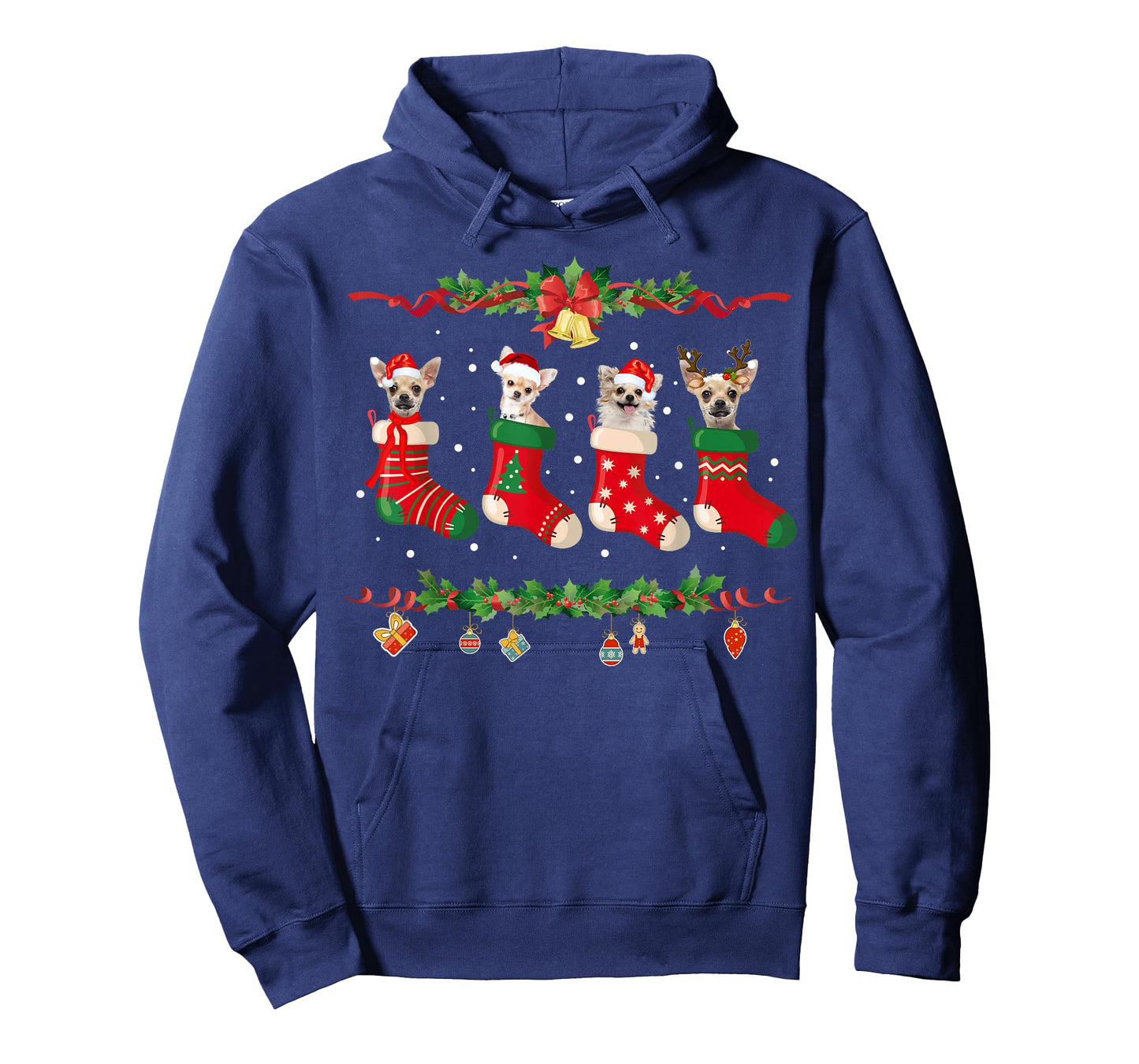 Chihuahua Christmas Stocking Dog Xmas T-Shirt