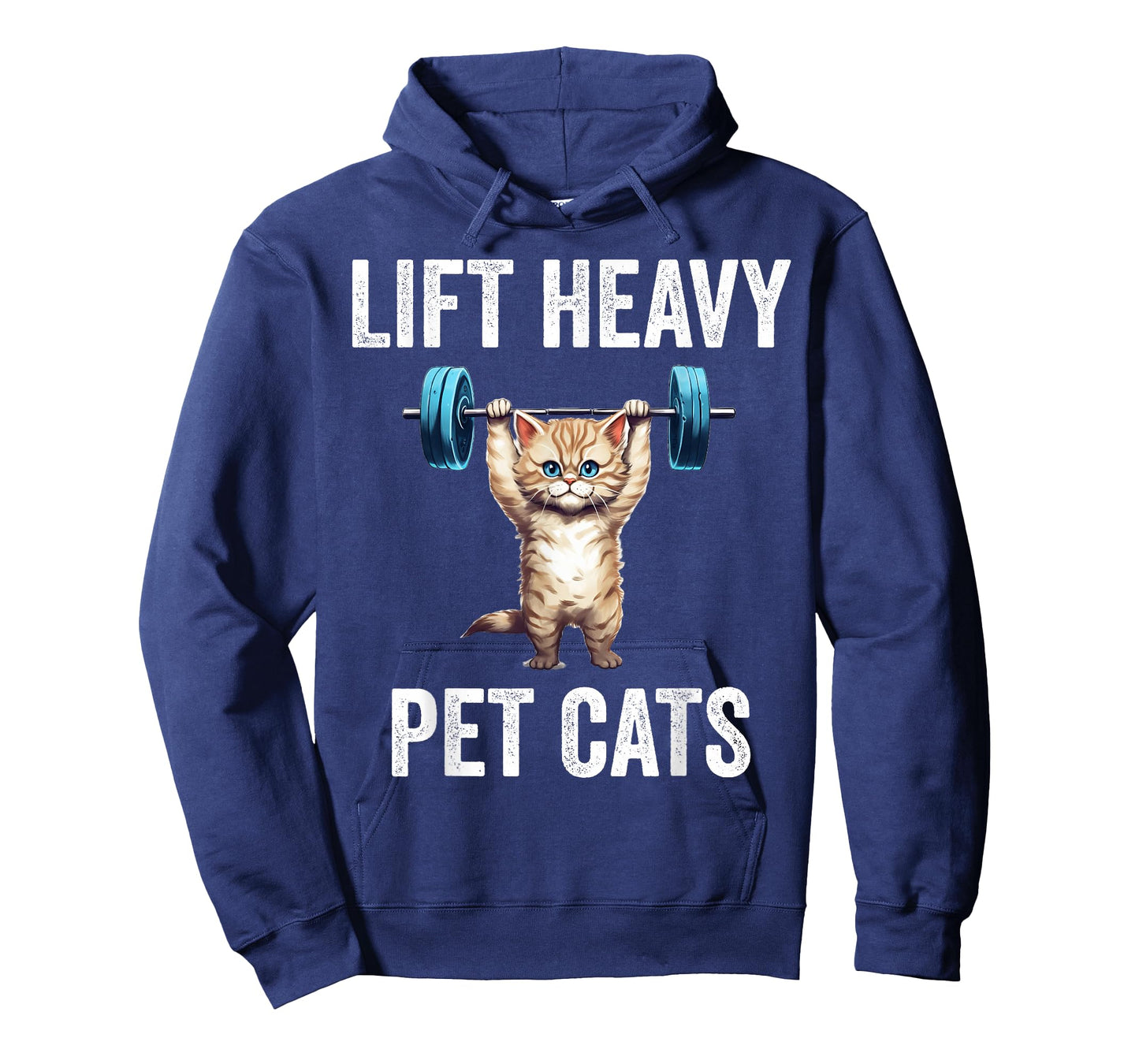 Lift Heavy Pet Cats Funny Gym Workout Weight Lifter T-Shirt