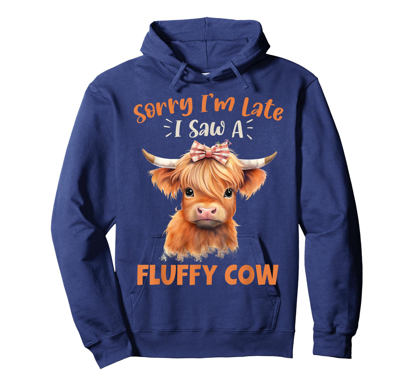 Sorry I'm Late I Saw A Fluffy Cow Highland Cow Breeder T-Shirt
