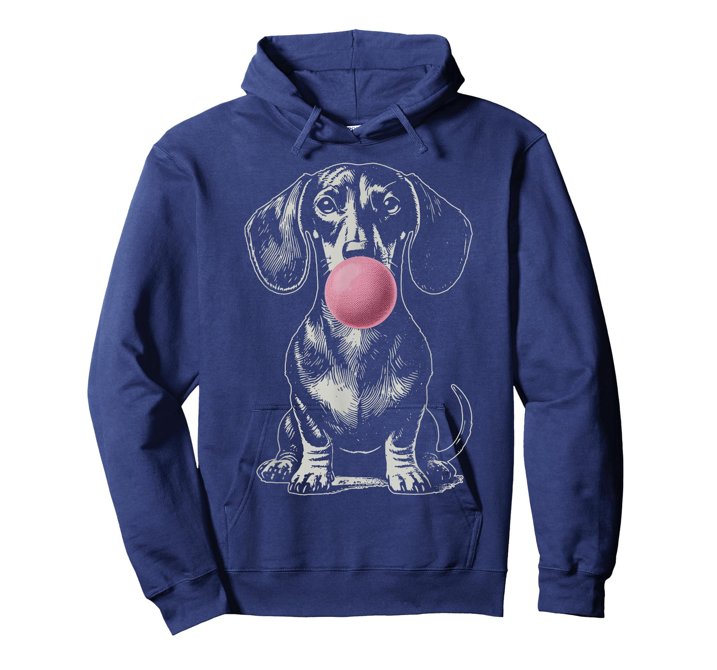 Vintage Dachshund Blowing Bubble Wiener Dog Dad Mom Owner T-Shirt