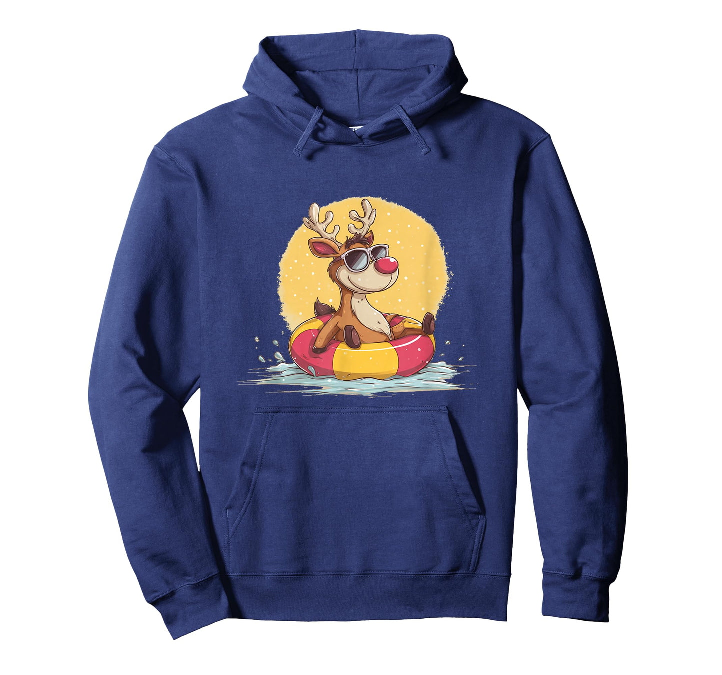Nice Reindeer with Pool Ring for Fawn and Vacation Lovers T-Shirt