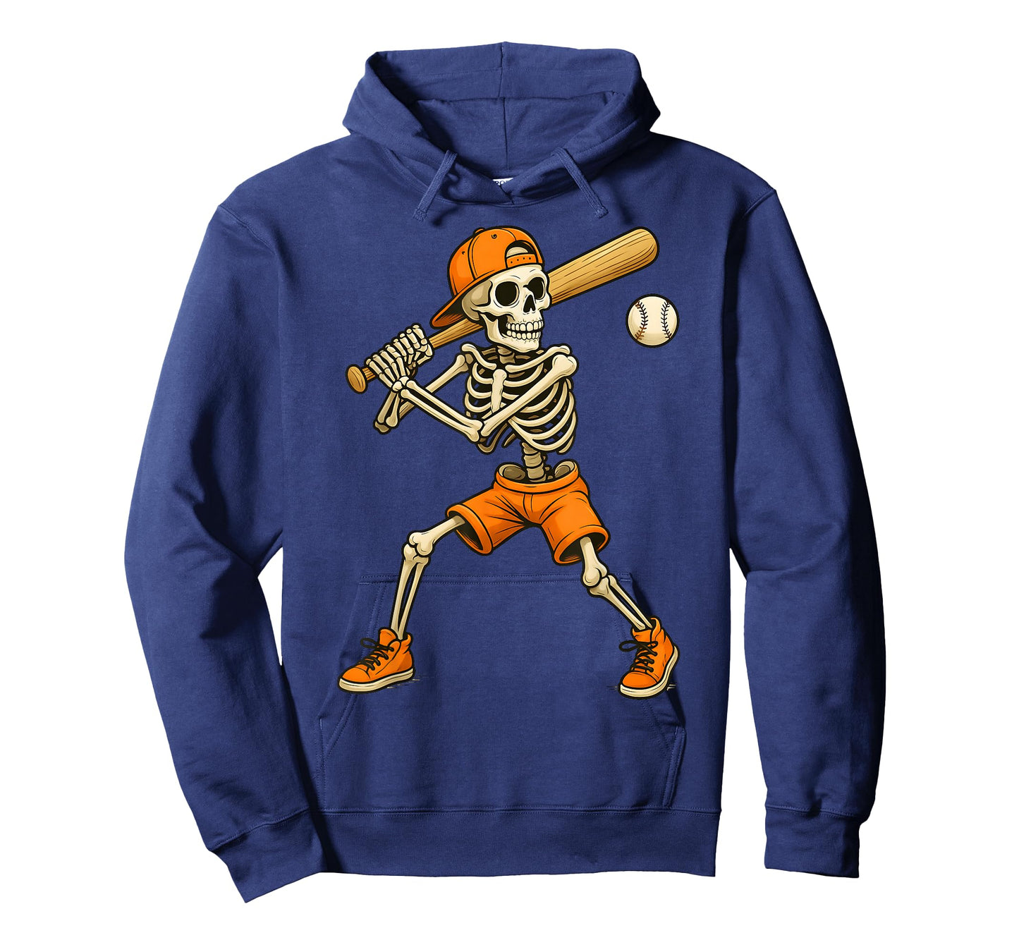 Halloween Skeleton Baseball Costume Funny Men Boys Kids T-Shirt
