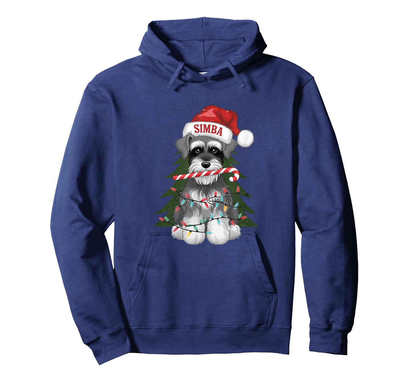 Funny Puppy Dog Christmas Holiday with Candy Cane T-Shirt
