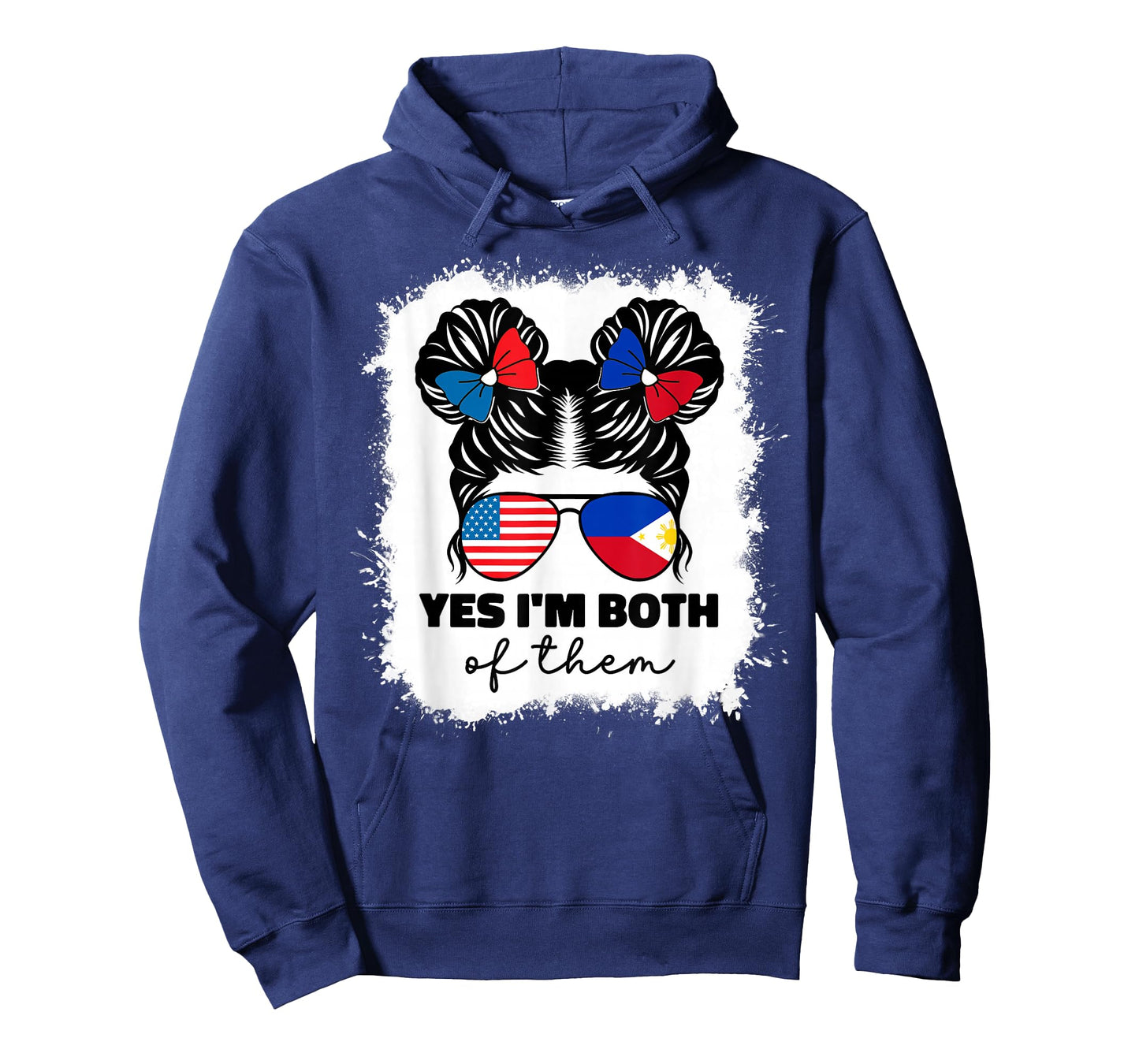 Half American Half Filipino Philippines Usa Flag Kids Girl T-Shirt