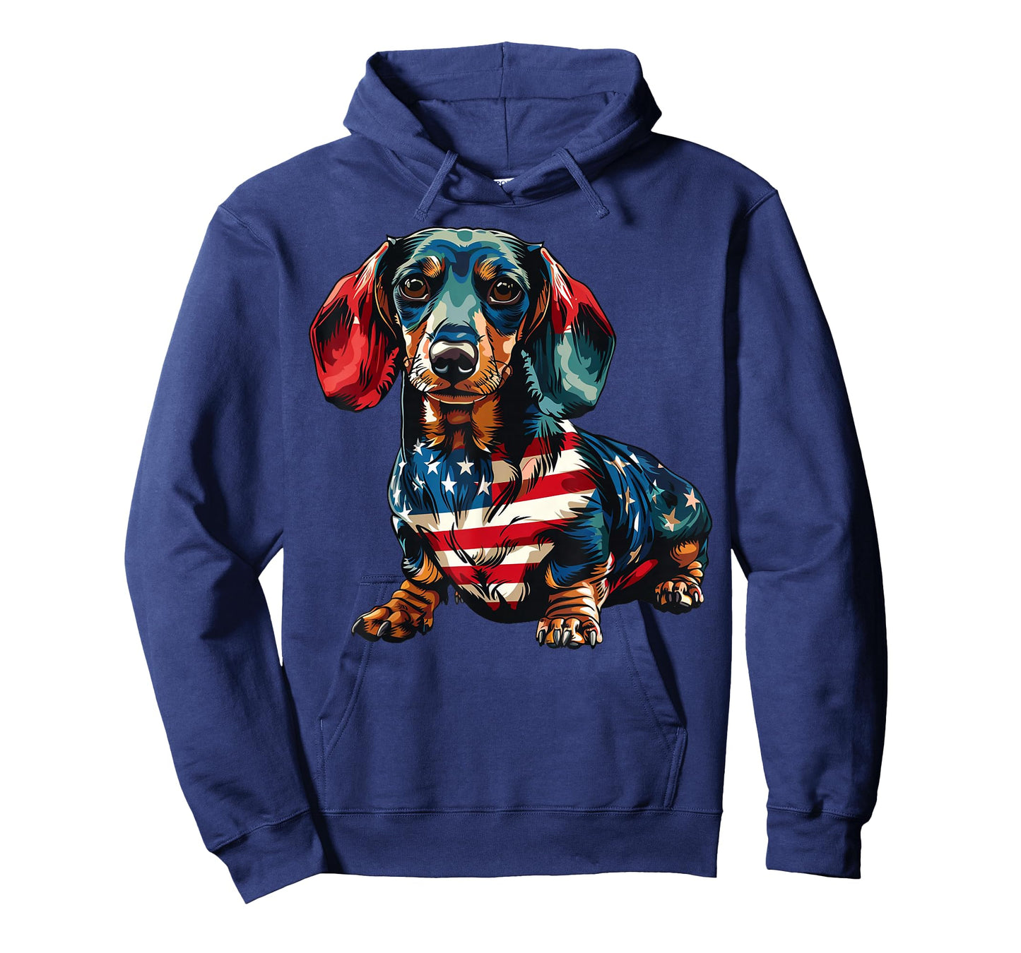 Dachshund Dog 4th of July American Flag Gifts for Men Women T-Shirt