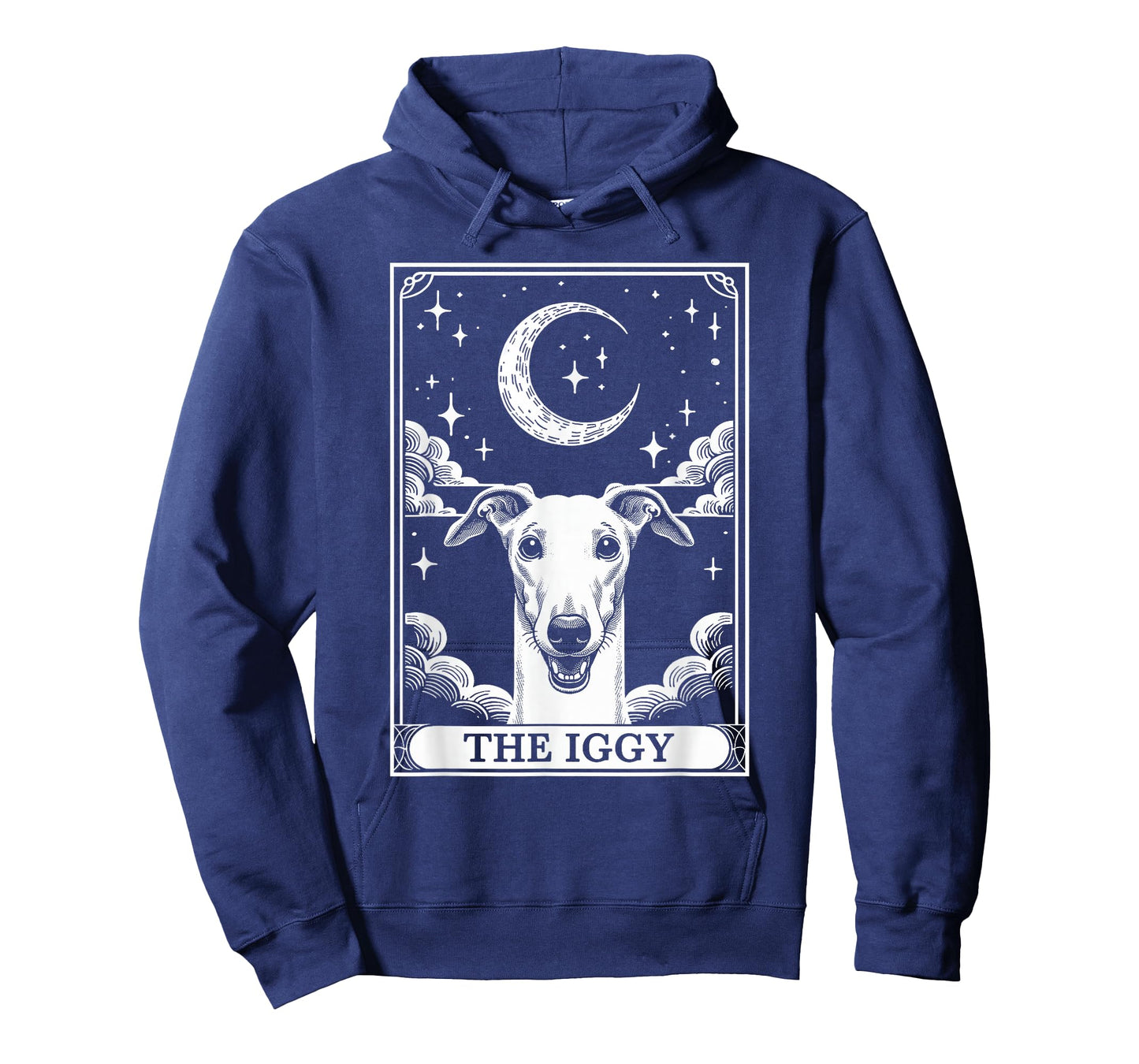 Tarot Card Vintage Crescent Moon Italian Greyhound Dog Mom T-Shirt