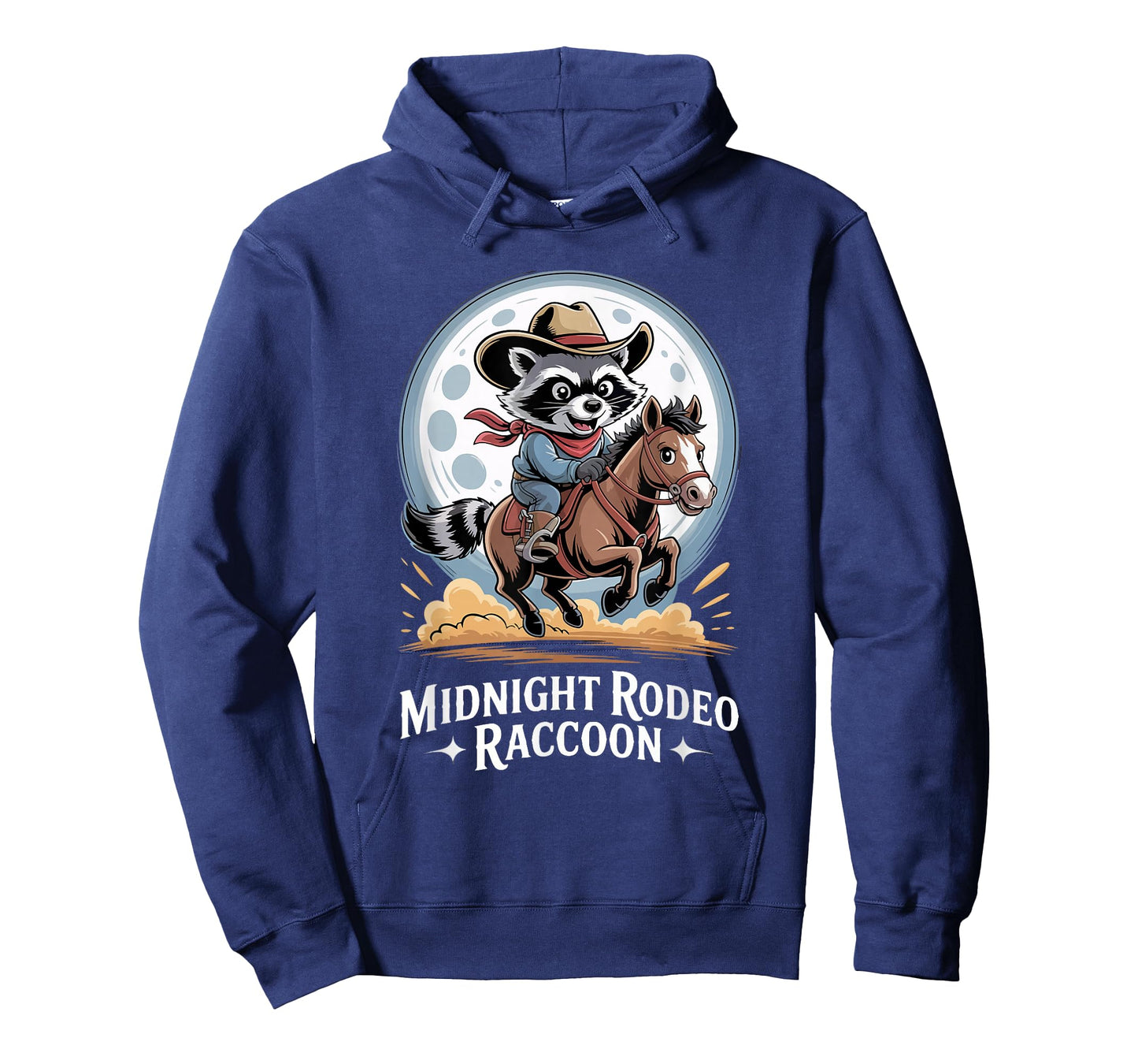 Western Rodeo Midnight Country Music Cowboy Raccoon T-Shirt