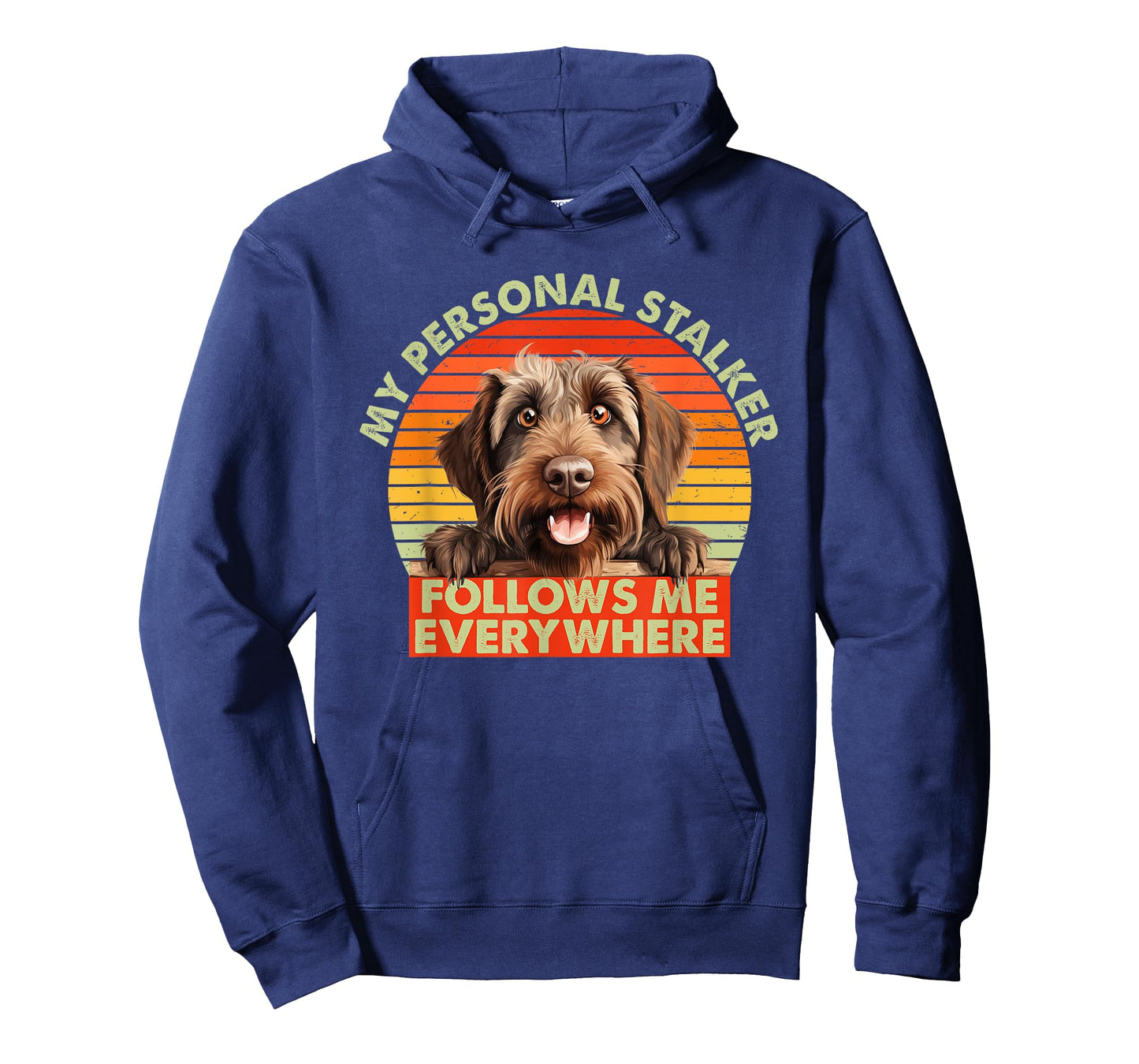 Funny Wirehaired Pointing Griffon Dog Breed Pet Follows Me T-Shirt