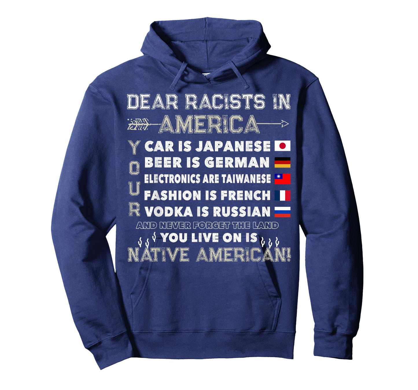 Dear Racists in America You Live On is Native American T-Shirt