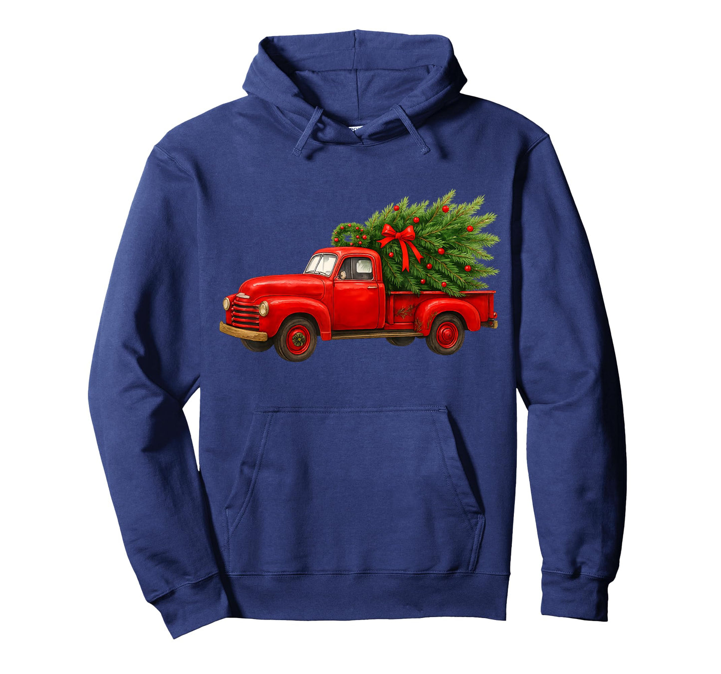 Vintage Red Truck Christmas Tree Winter Season T-Shirt
