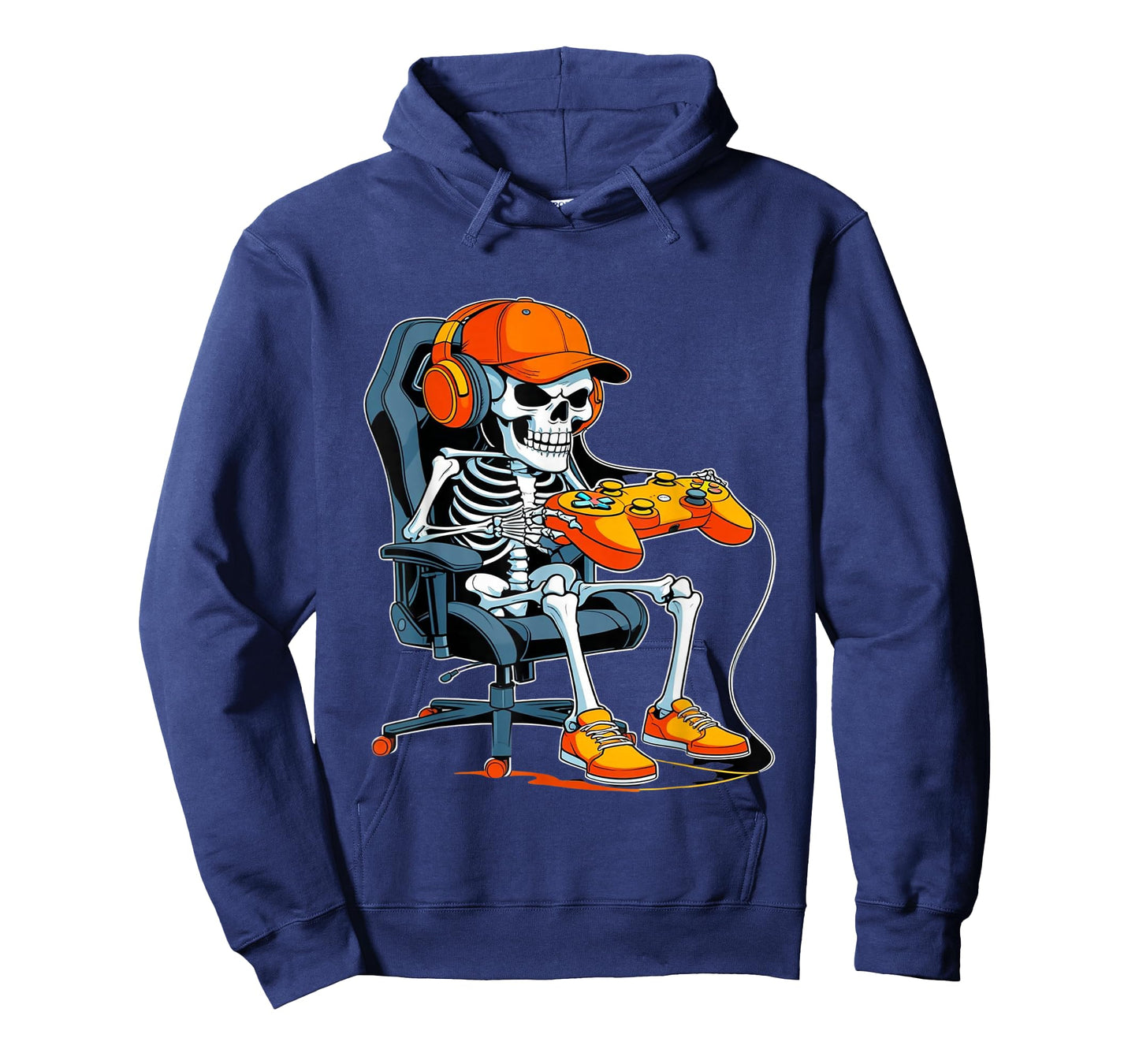 Halloween Skeleton Gamer Video Gaming Boys Men Kids Tees T-Shirt