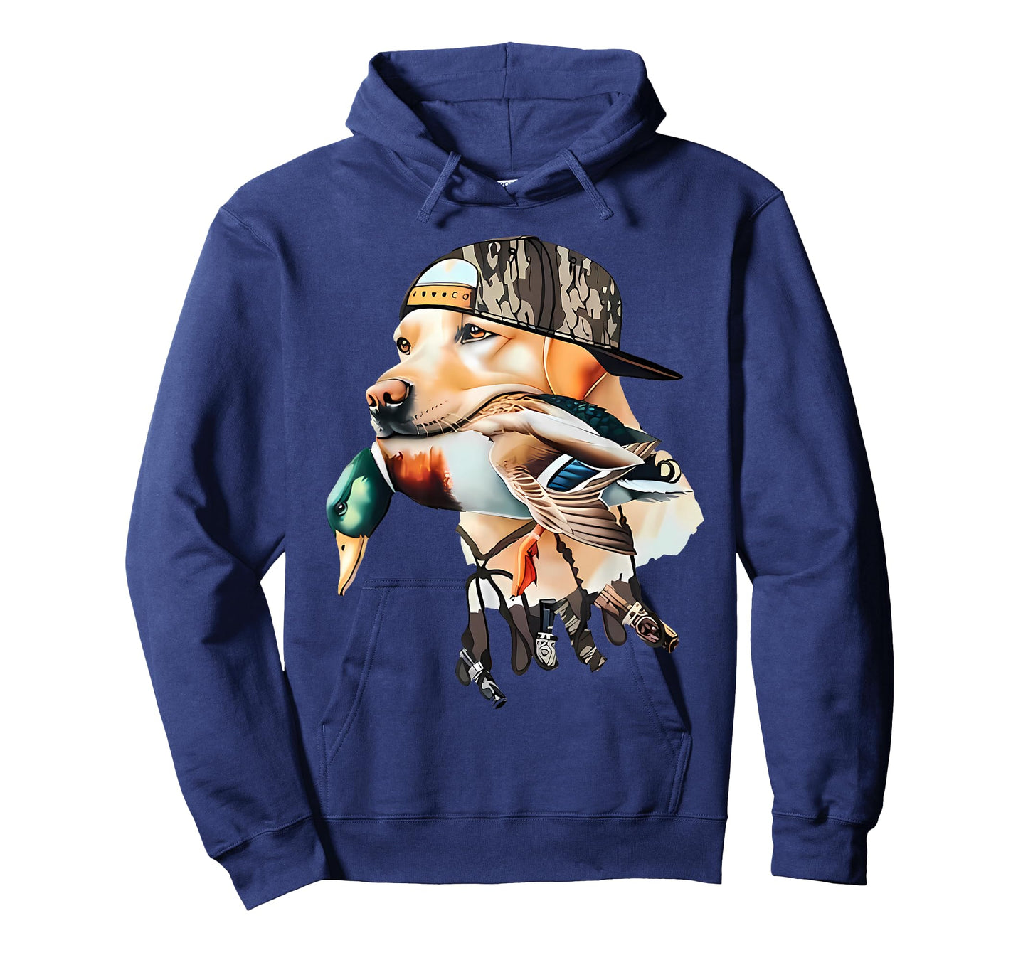 Bold Hunting Dog with Duck Hello Hunting Season T-Shirt