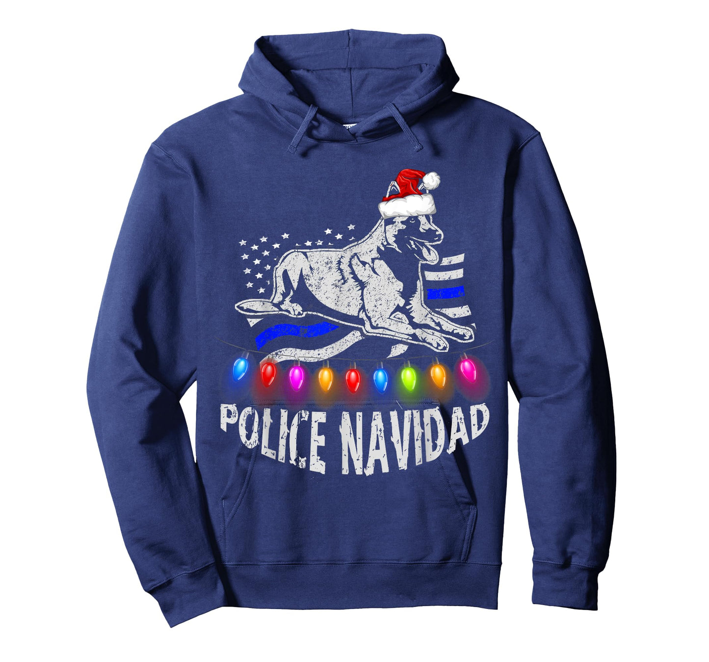 Police Christmas Navidad Shirt for Law Enforcement Malinois
