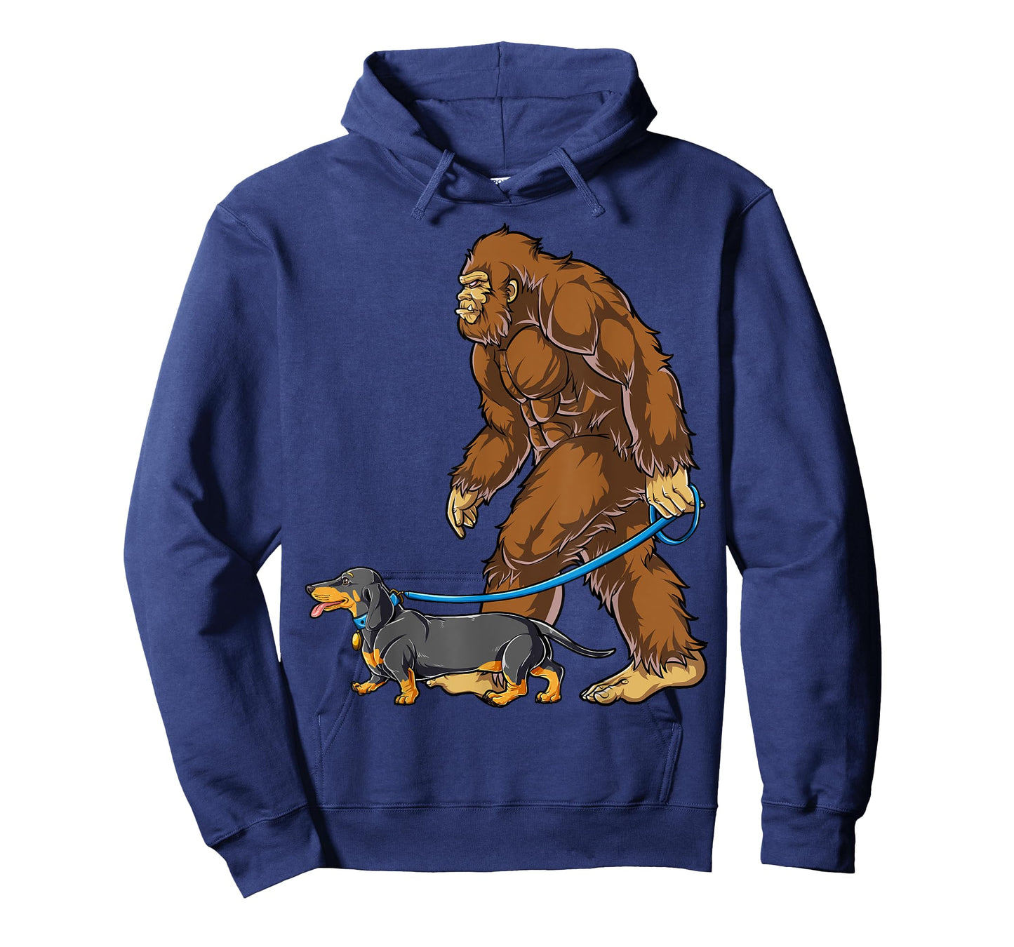 Bigfoot Dachshund Dog Walk Funny Sasquatch Lovers Men Women T-Shirt