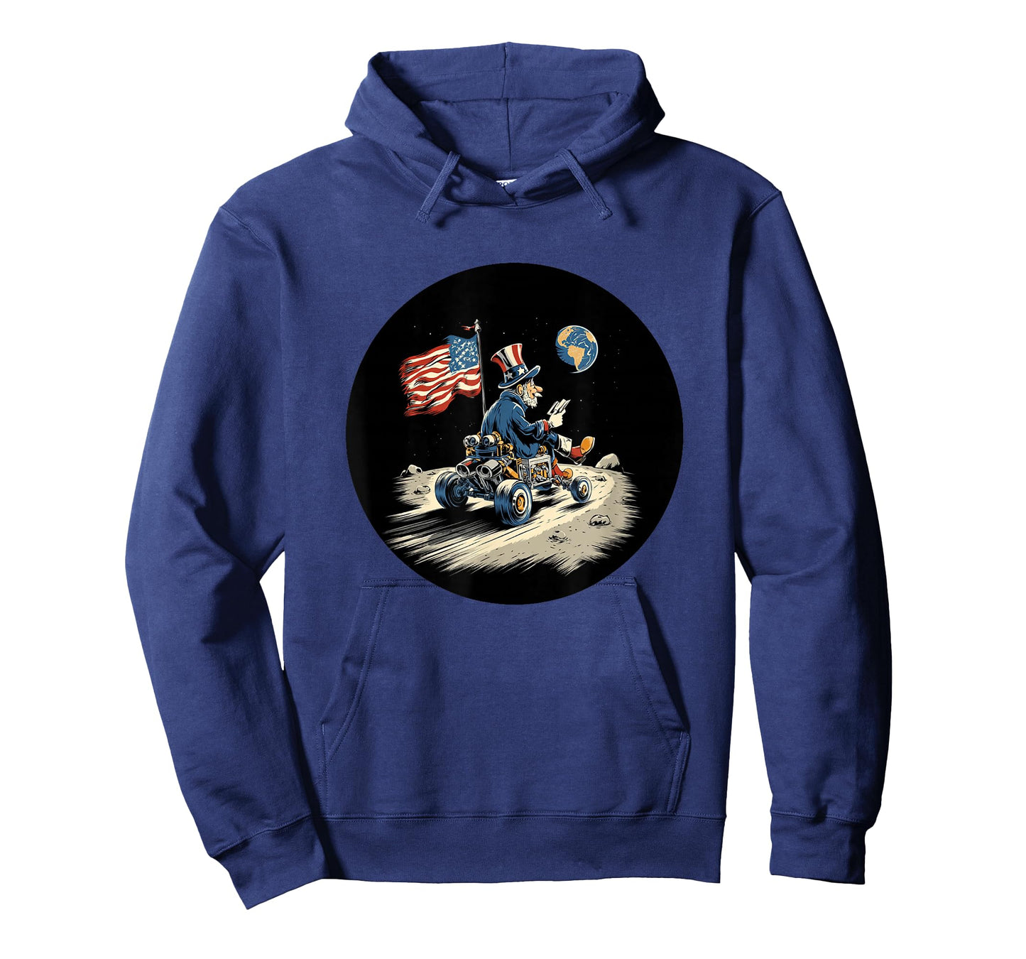 Patriotic Moon Vehicle with US President T-Shirt
