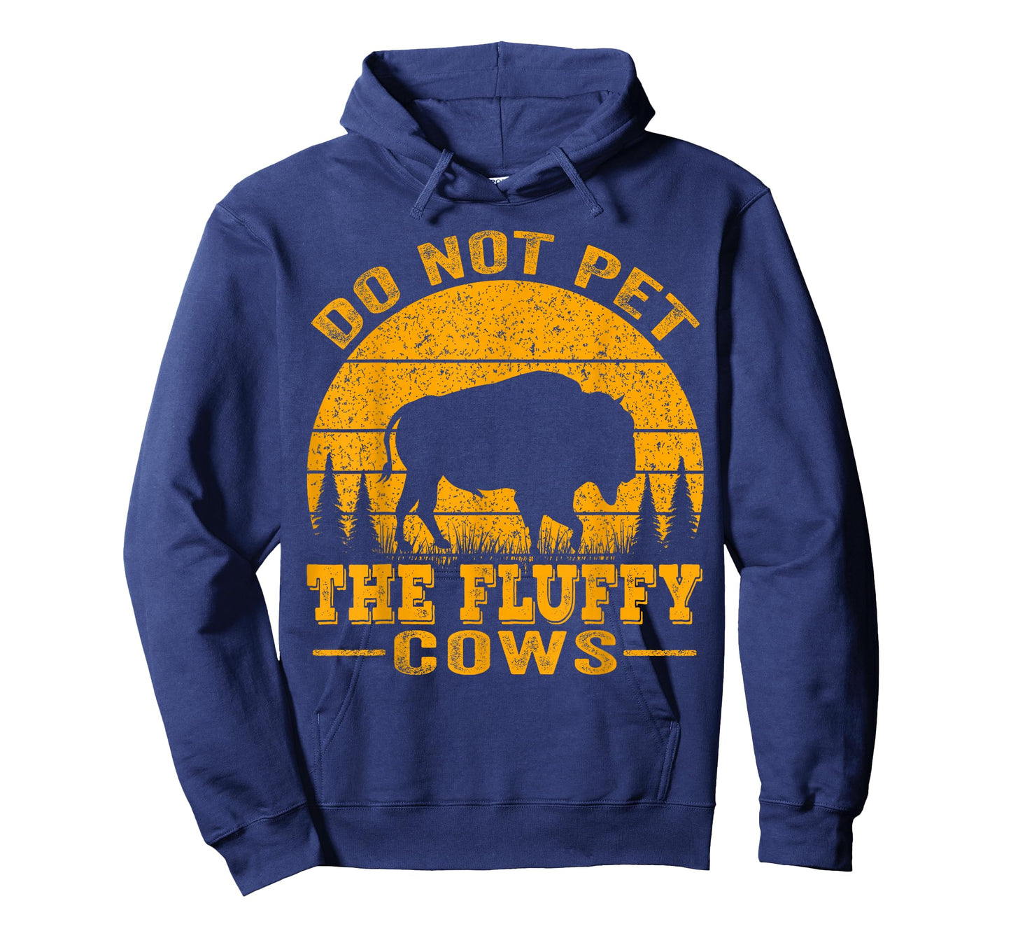 Do Not Pet The Fluffy Cows, Bison Retro Vintage T-Shirt