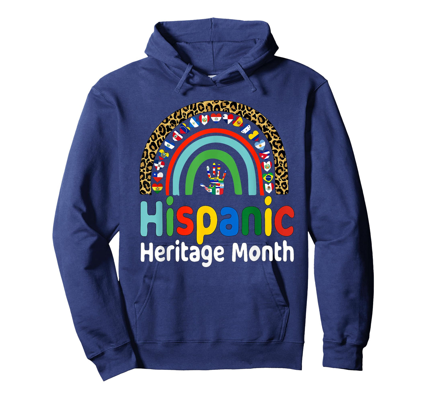 National Hispanic Heritage month Rainbow Tee Countries Flags T-Shirt