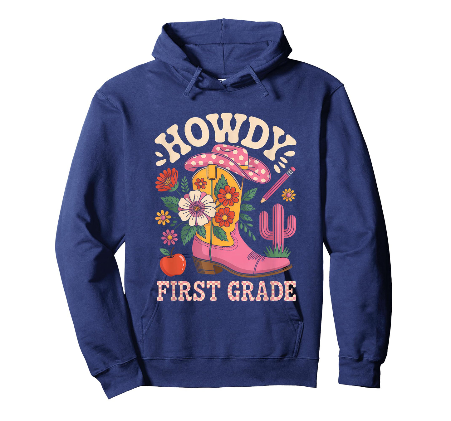 Howdy First Grade Western Cowgirl Back to School Teacher T-Shirt