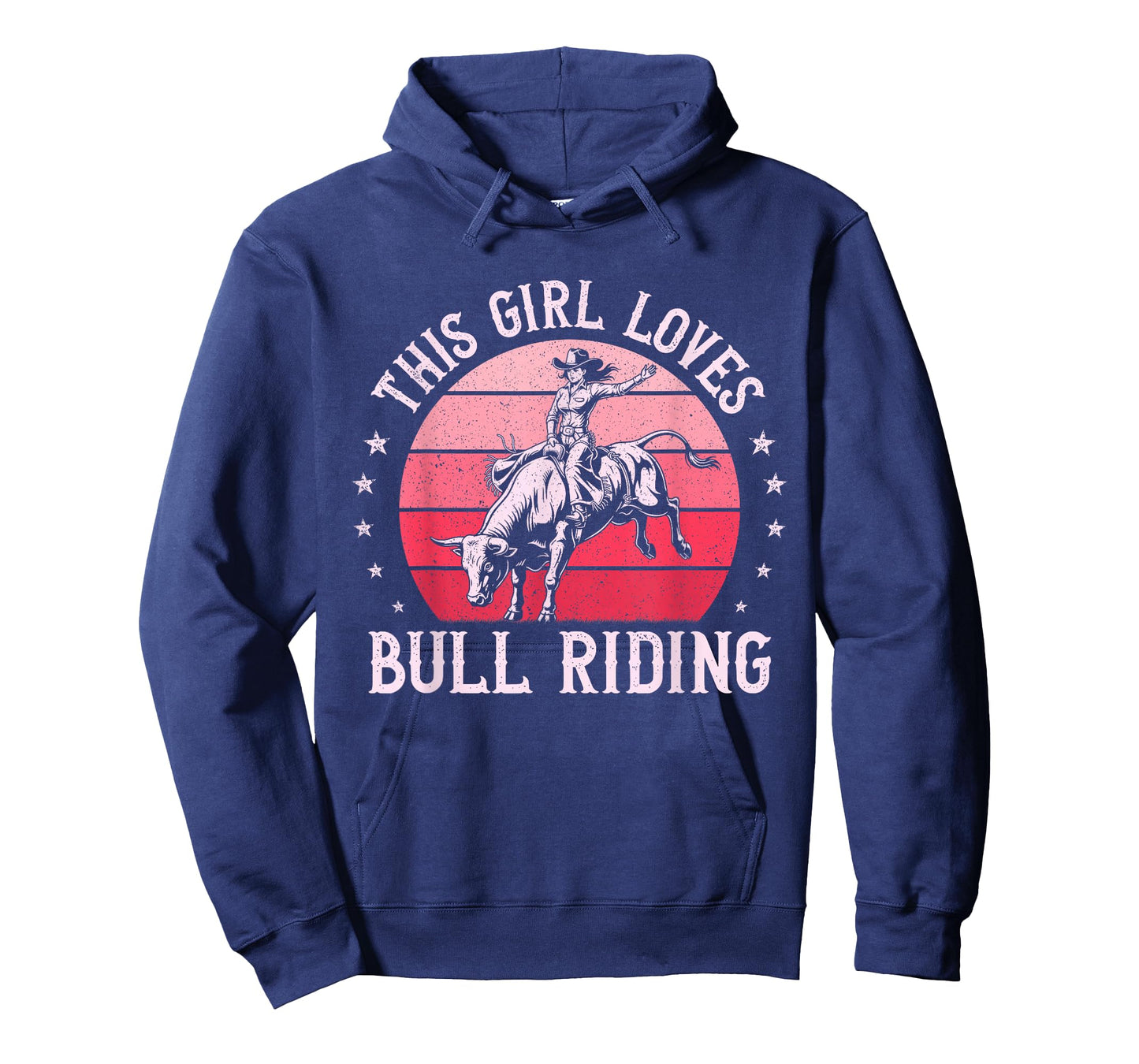 This Girl Loves Bull Riding Rodeo Cowgirl Bull Rider Vintage T-Shirt