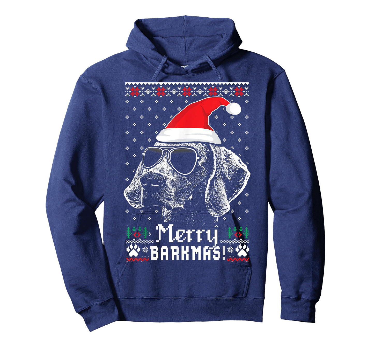 Weimaraner Merry Barkmas Christmas T-Shirt