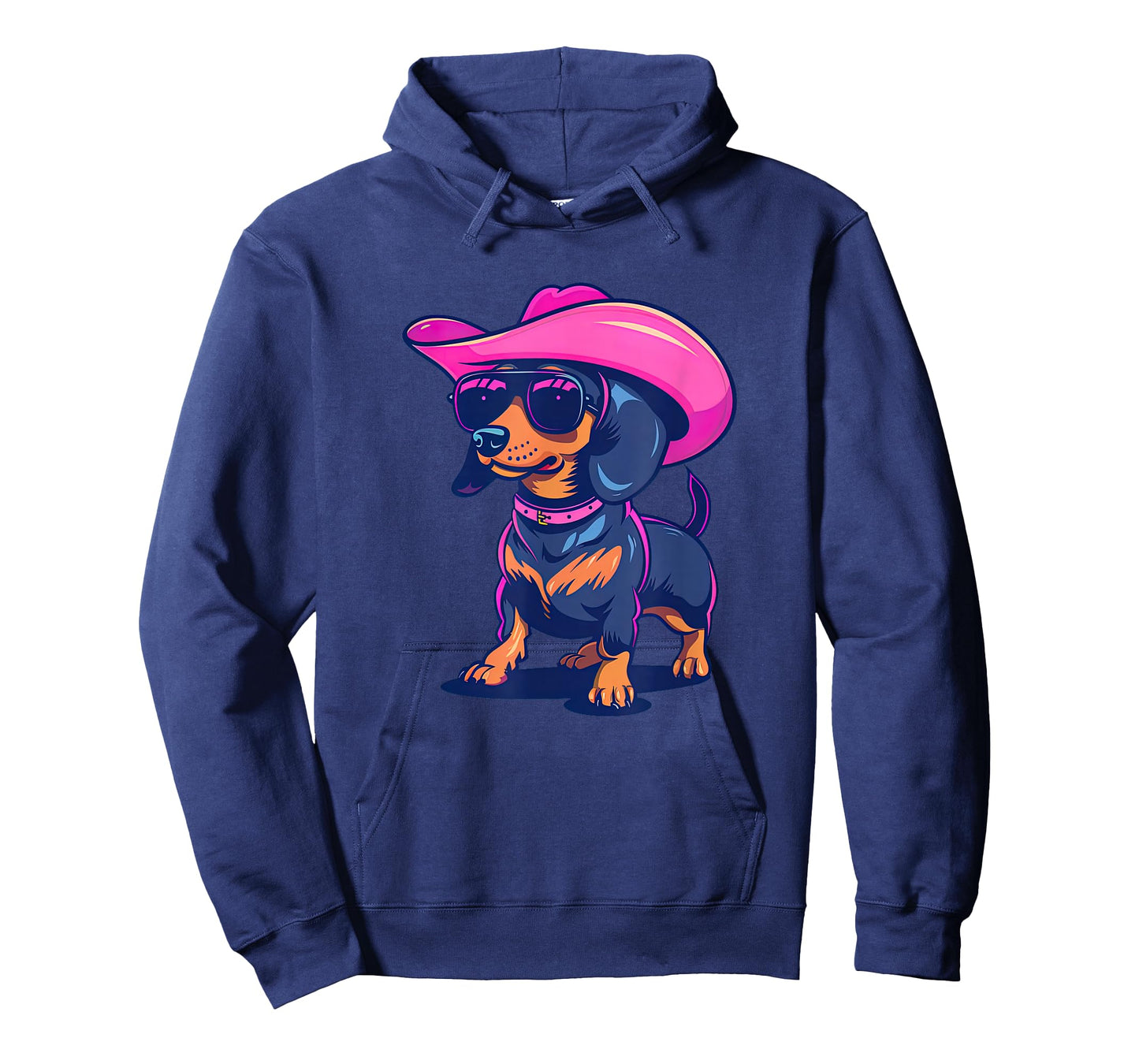 Cute Dachshund Pink Cowboy Hat Wiener Sausage Dog Puppy T-Shirt