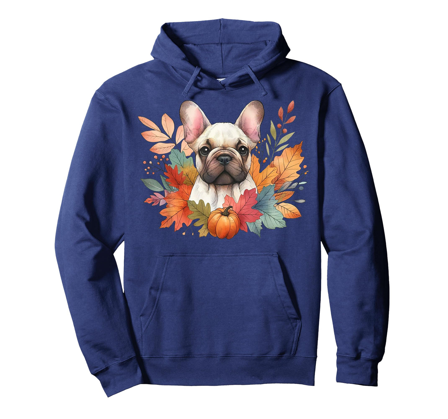French Bulldog Autumn Fall Red Leaves Holiday Thanksgiving T-Shirt