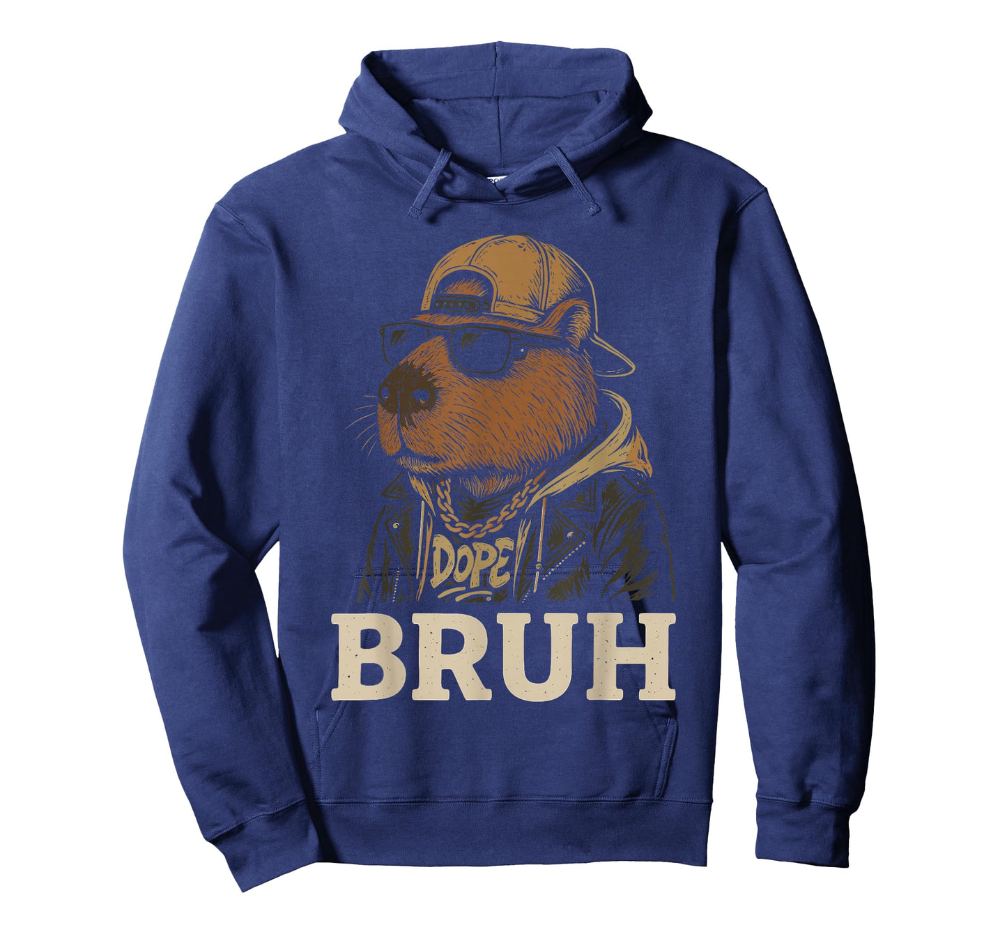 Bruh Capybara Costume Adult & Kids, Cool Capybara Glasses T-Shirt