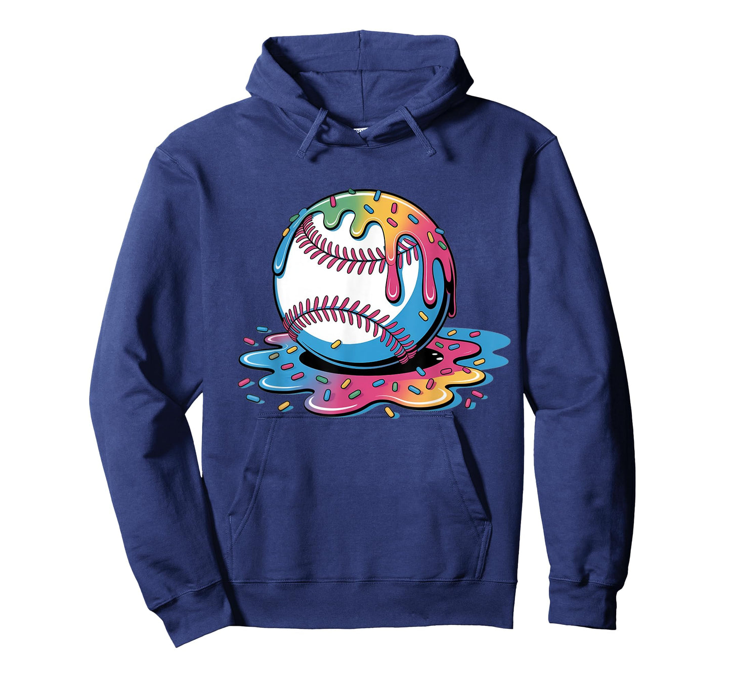 Baseball Ball Ice Cream Drip Youth Boys T-Shirt