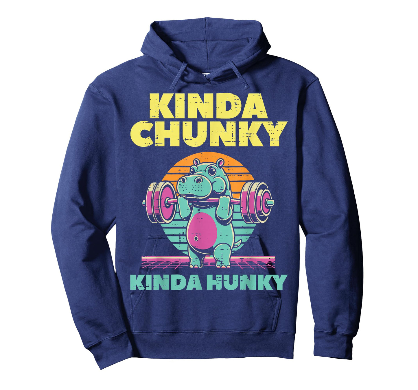 Gym Hippo Kinda Chunky Hunky Funny Workout Fitness Men Women T-Shirt