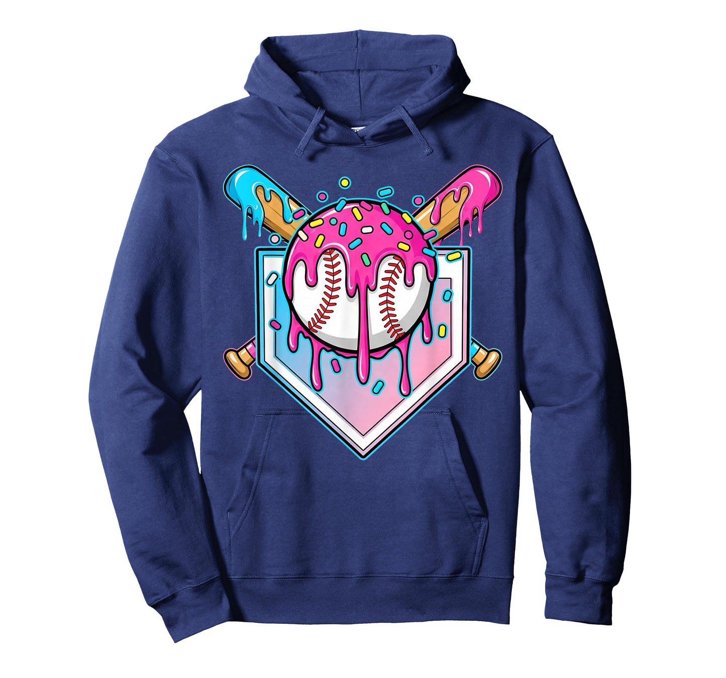 Baseball Drip Ice Cream Drip Boys Youth Kids Baseball Lovers T-Shirt