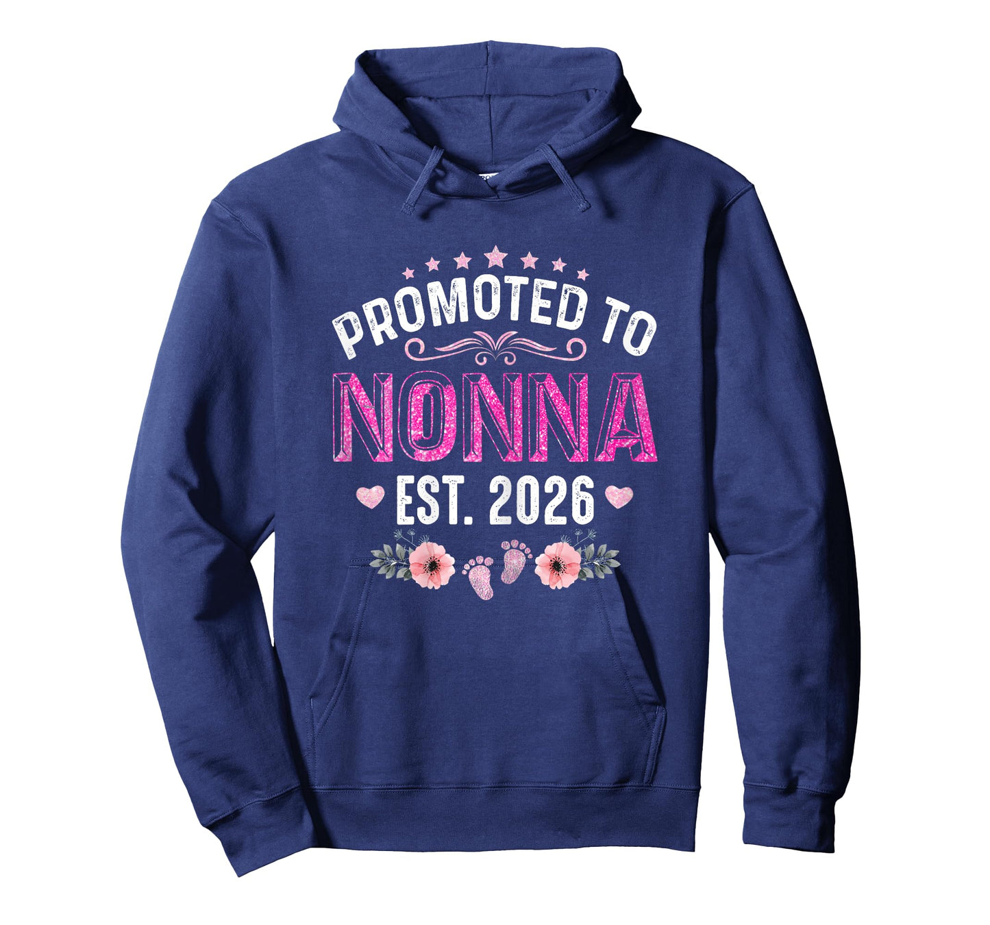Promoted to Nonna Est. 2026 Funny Floral Mother's Day T-Shirt