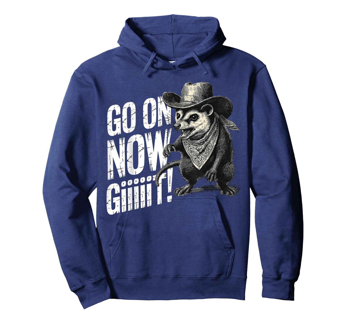 Opossum Cowboy Vintage Western Country Possum Go On Now Git T-Shirt