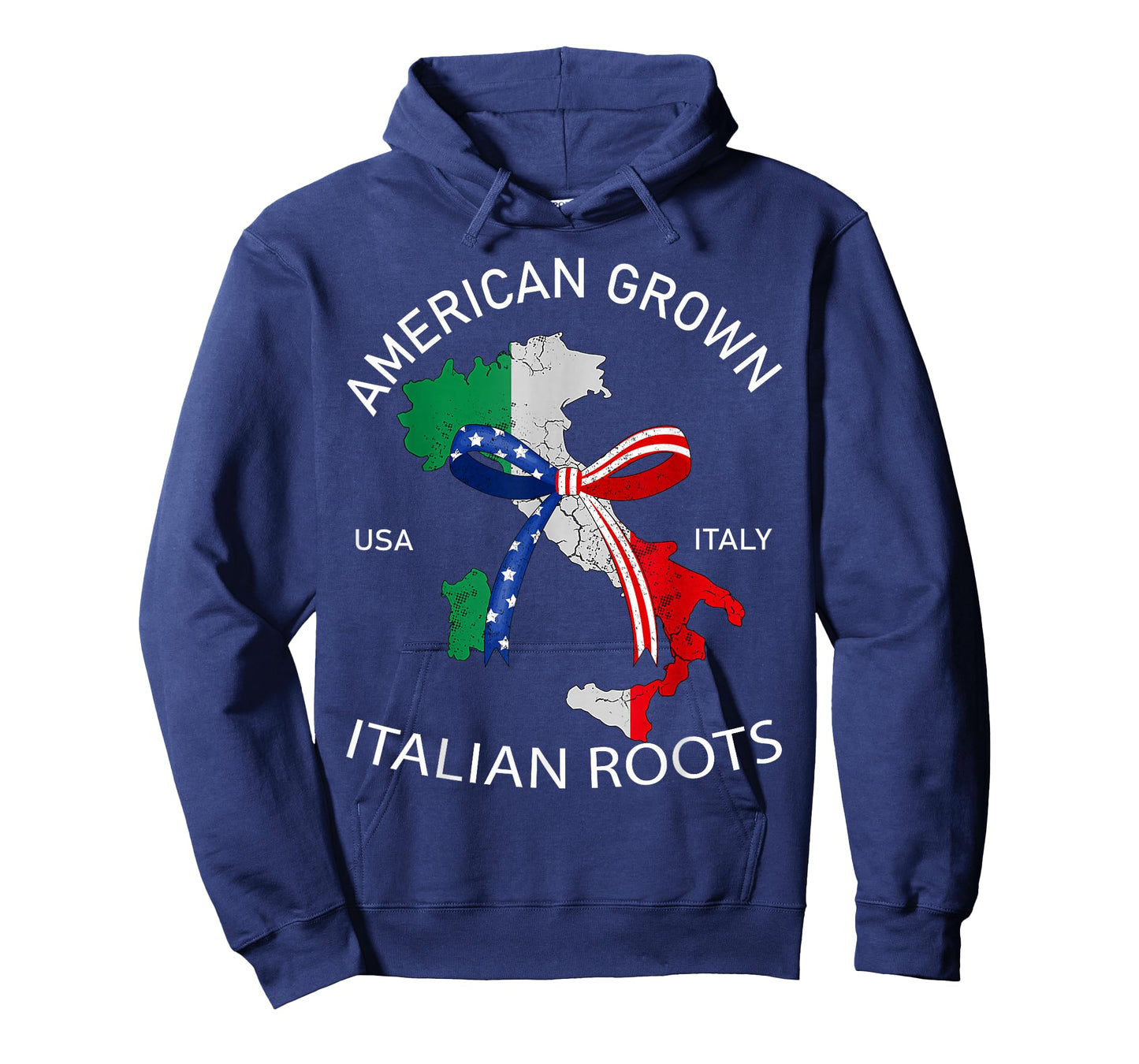 Italian Roots American Grown Coquette Bow Map Flag Women T-Shirt