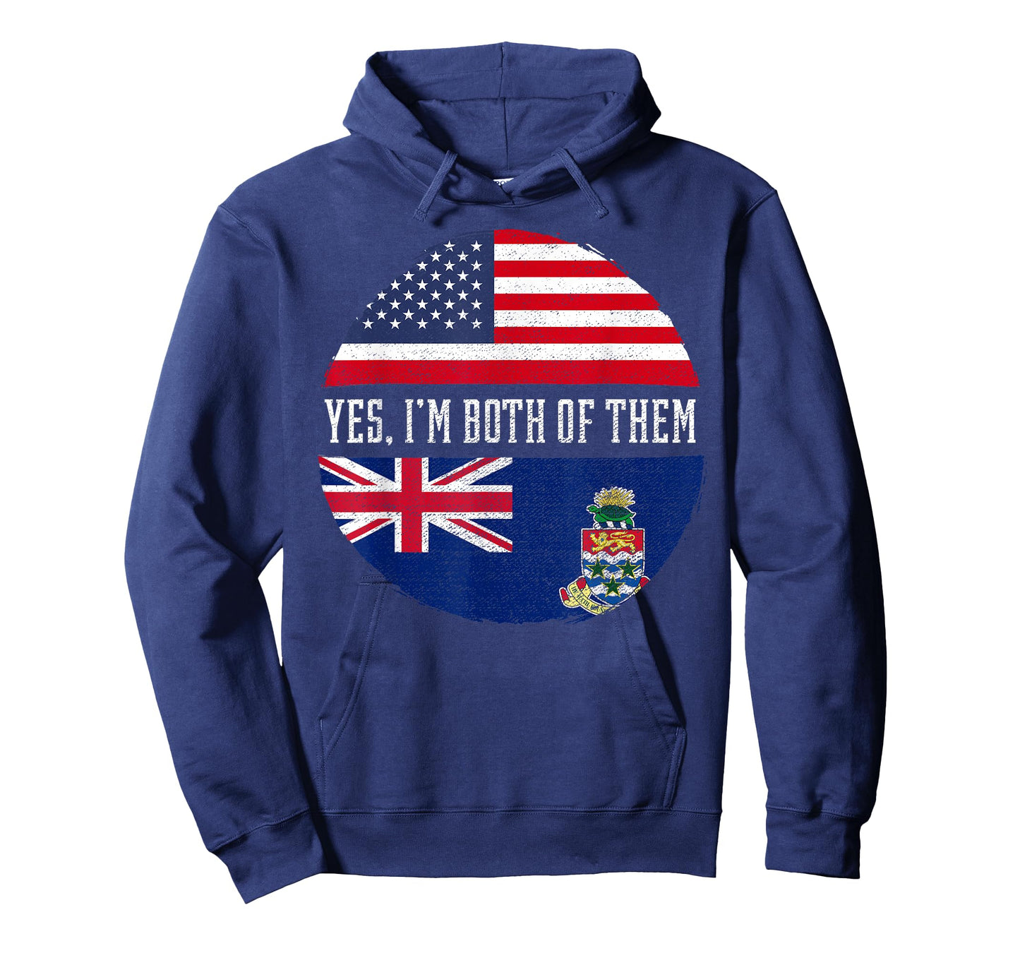 Half American Half Caymanian USA Flag Cayman Islands T-Shirt