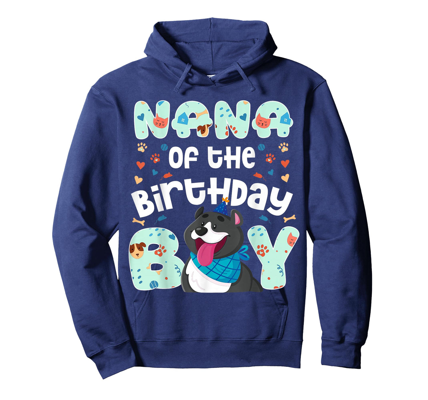 Nana of The Birthday Boy Paw Party Family Love T-Shirt